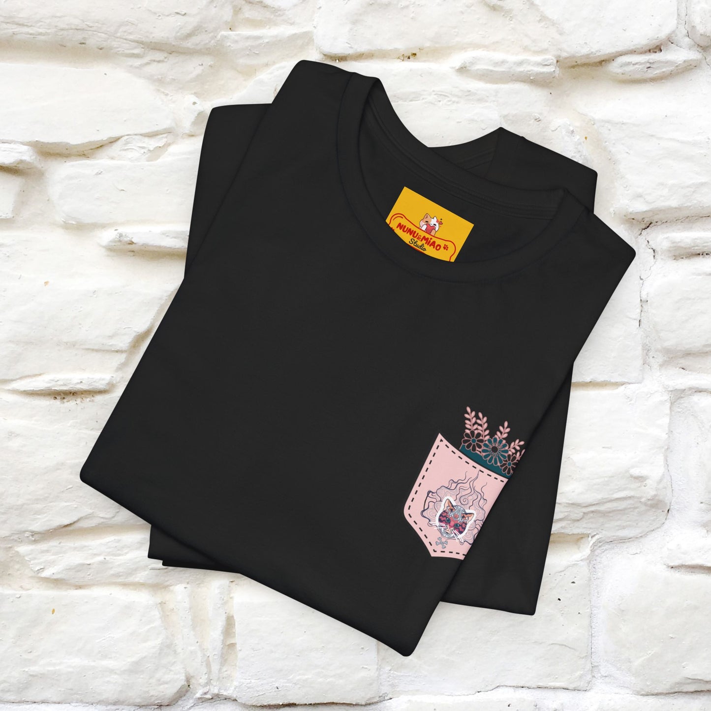 ''Air Fire Cat'' | Cat T-Shirt Front and Back Design | Nunu&Miao Studio