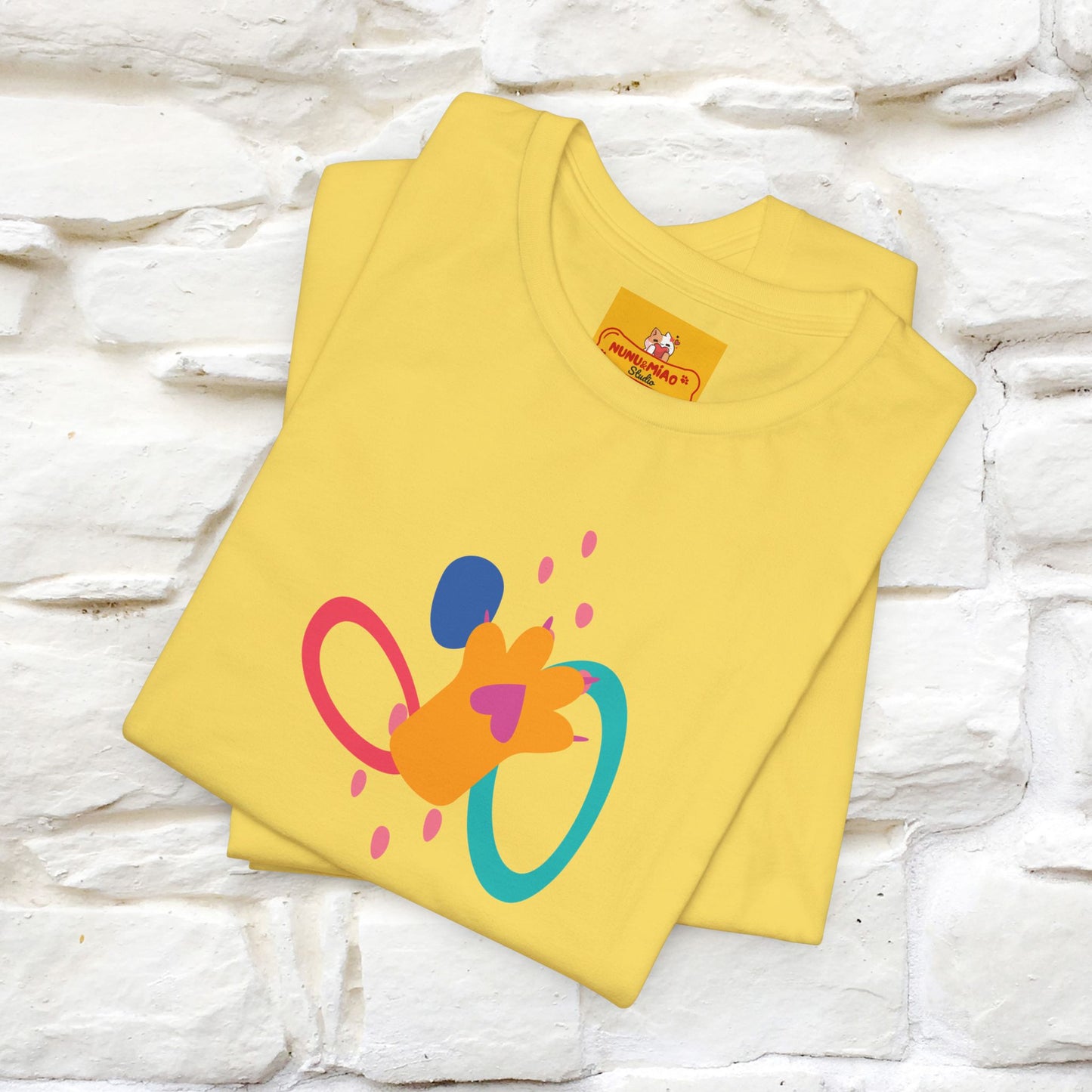 ''The Power Of Meow'' Cat T-Shirt Front and Back Design | Nunu&Miao Studio