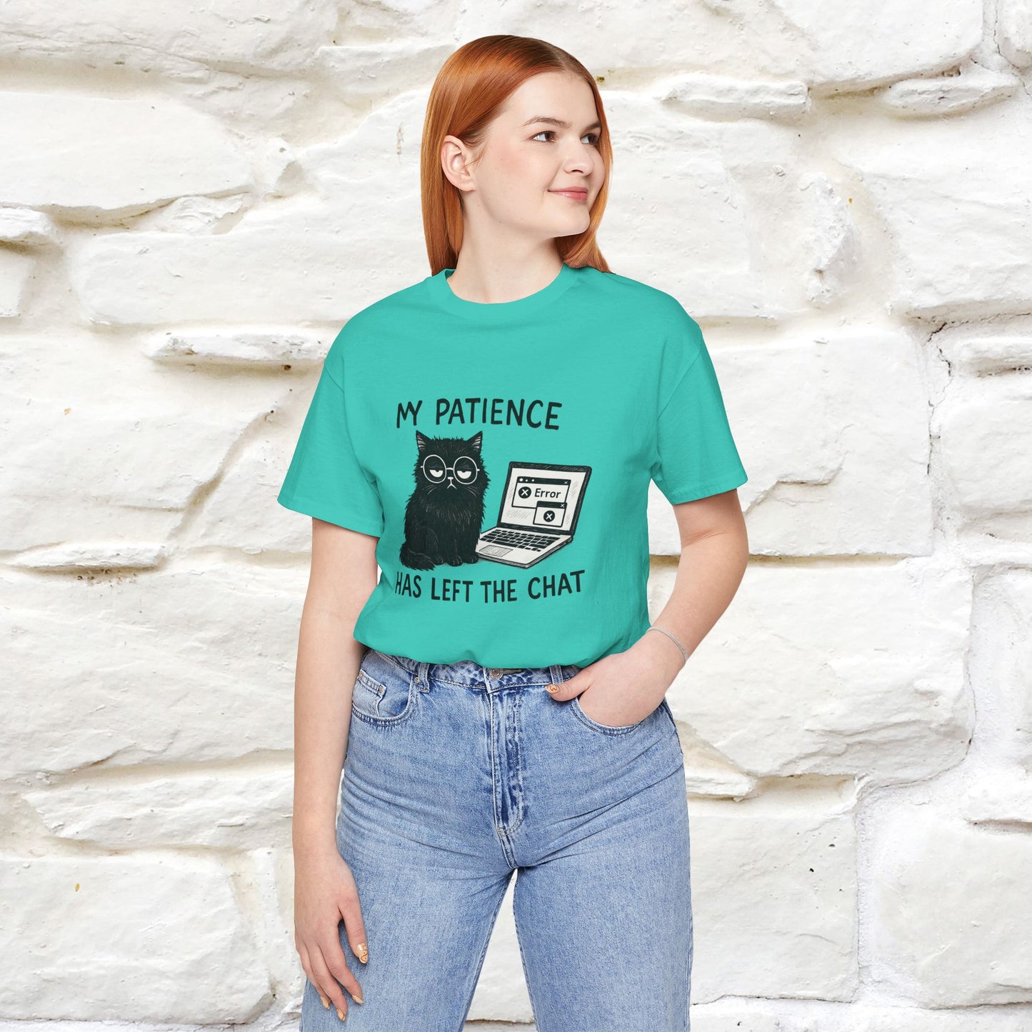 "My Patience Has Left The Chat" |Cat T-Shirt | Nunu&Miao Studio