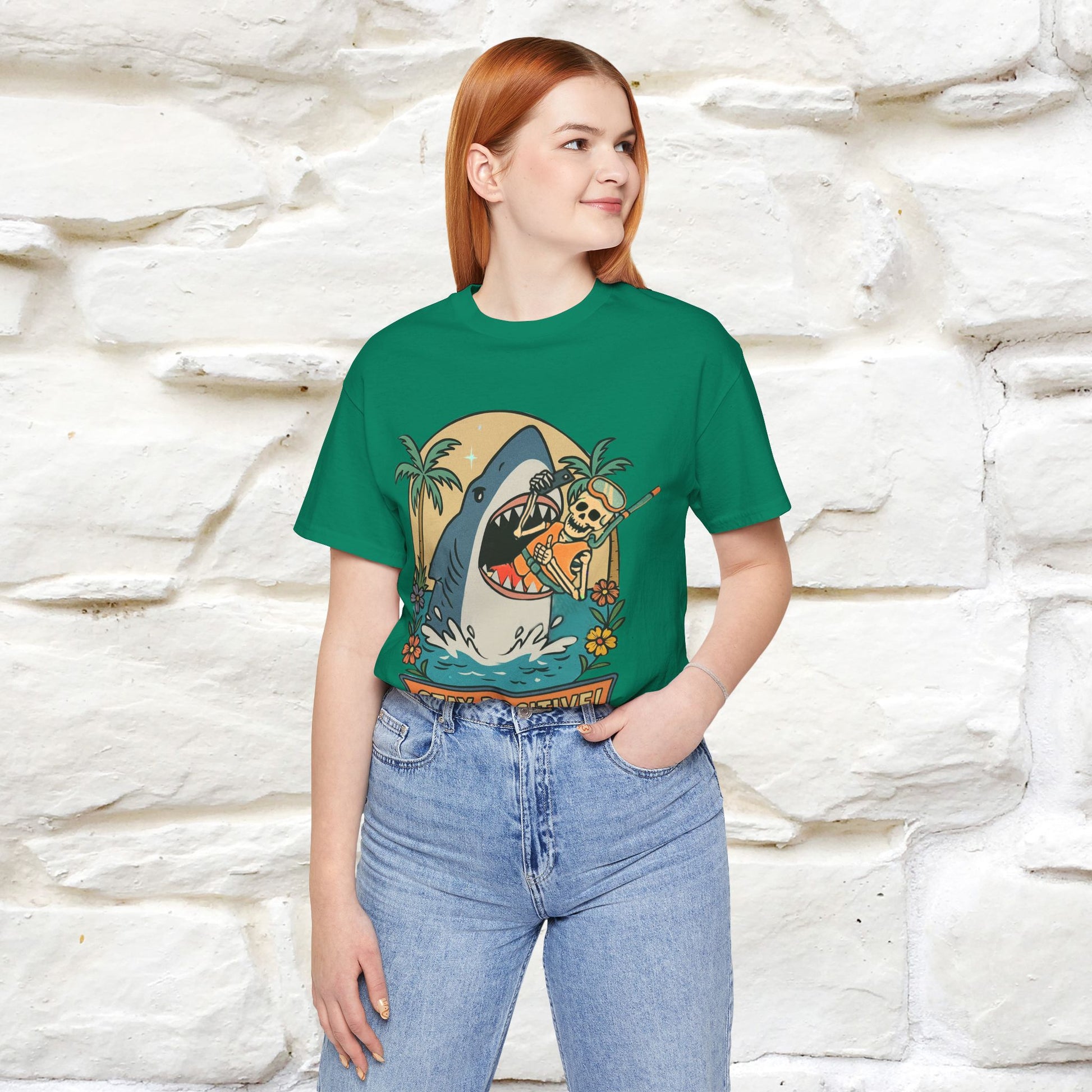 "Stay Positive" Funny T-shirt |Nunu&Miao Studio - Nunu&Miao Studio