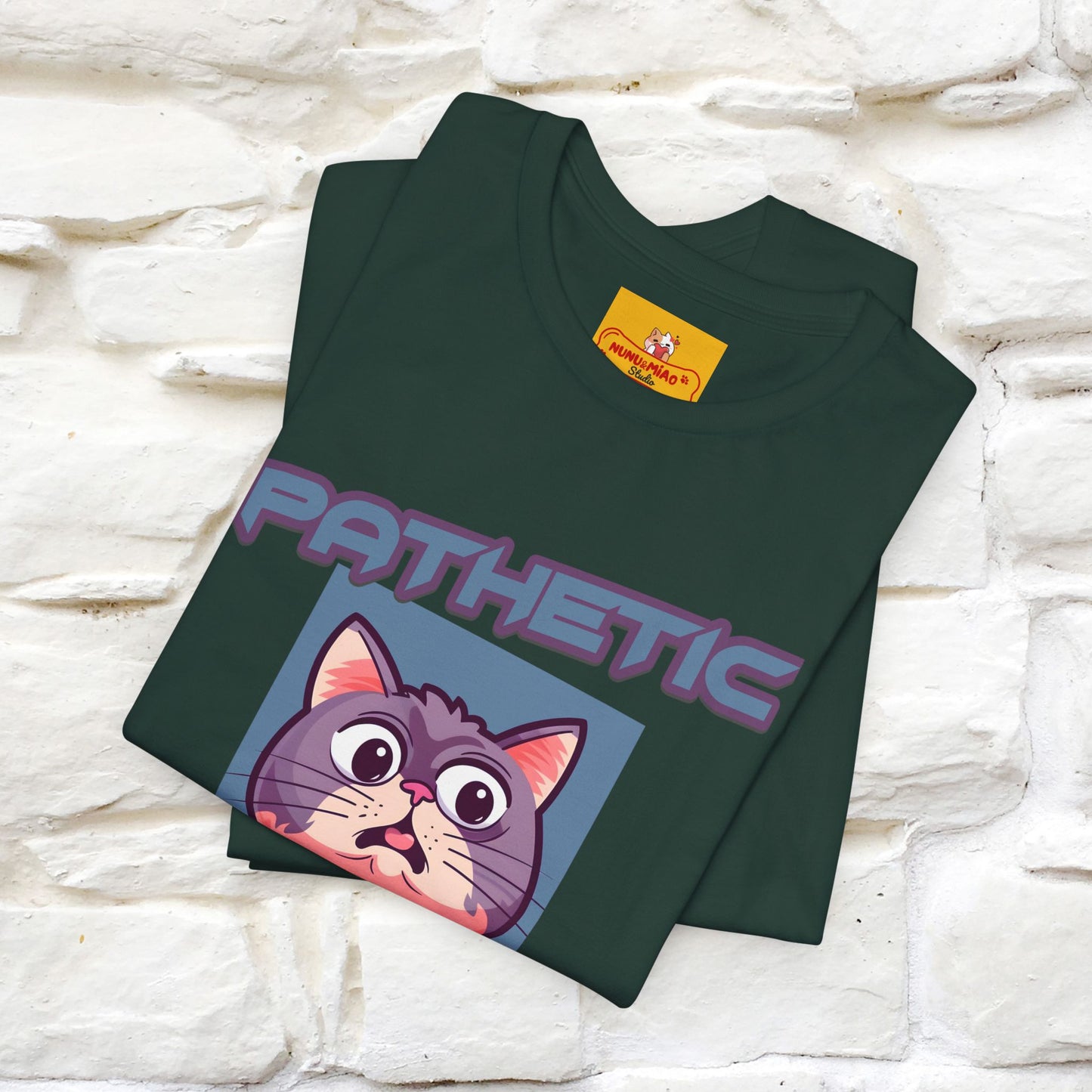 ''Pathetic Human'' | Funny Cat T-Shirt | Nunu&Miao Studio