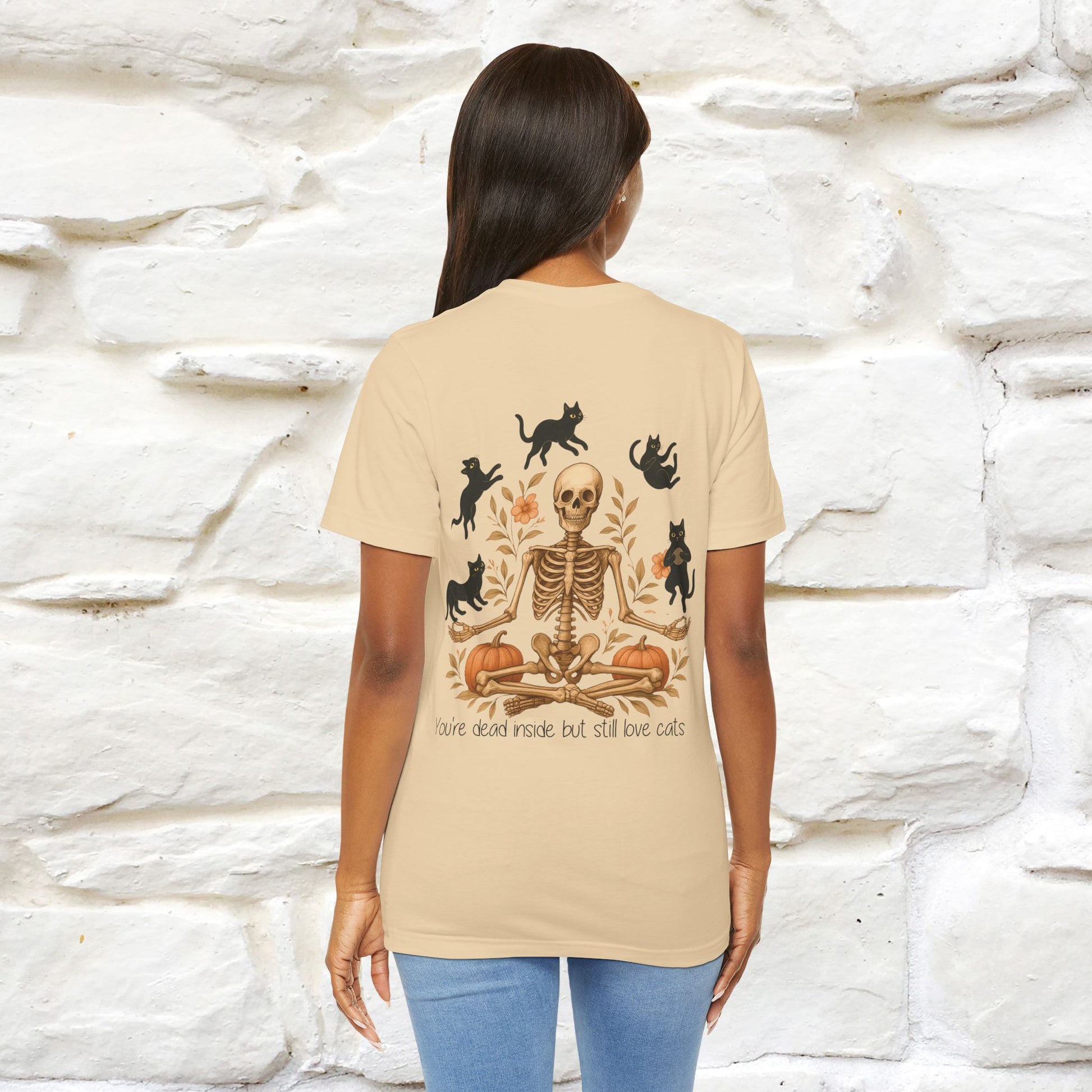 "You're Dead Inside But Still Love Cats " Halloween Cat T-shirt |Nunu&Miao Studio - Nunu&Miao Studio
