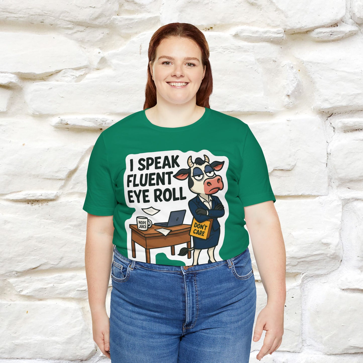 ''I Speak Fluent Eye Roll ''| Sarcastic Cat T-Shirt | Nunu&Miao Studio