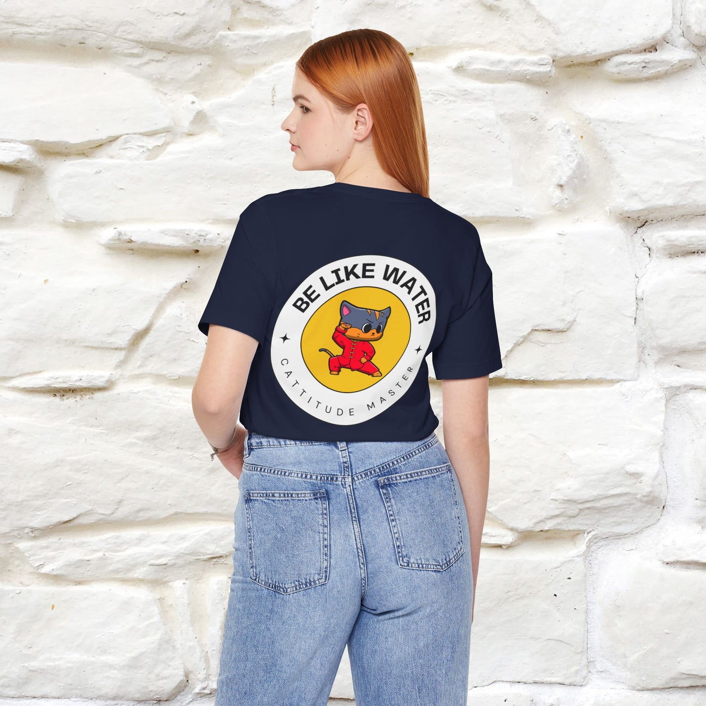 "Be Like Water: Cattitude Master | Cat T-Shirt |Nunu&Miao Studio