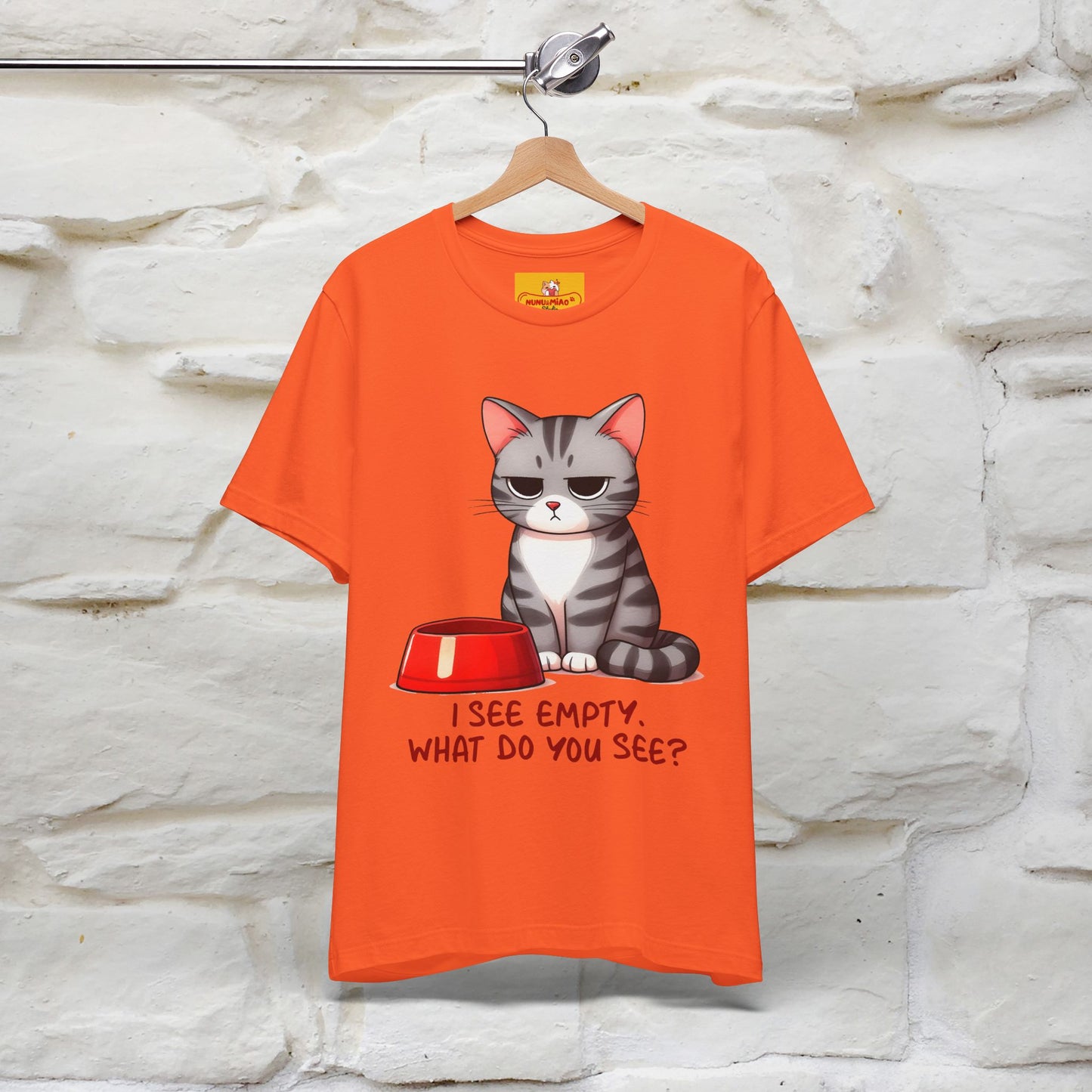 "I See Empty. What Do You See" | Cat T-Shirt | Nunu&Miao Studio