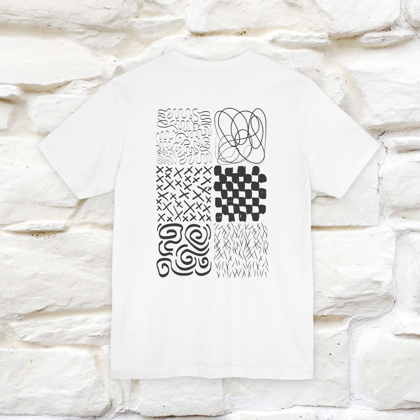 "Black And White'' Cat T-Shirt Front and Back Design | Nunu&Miao Studio