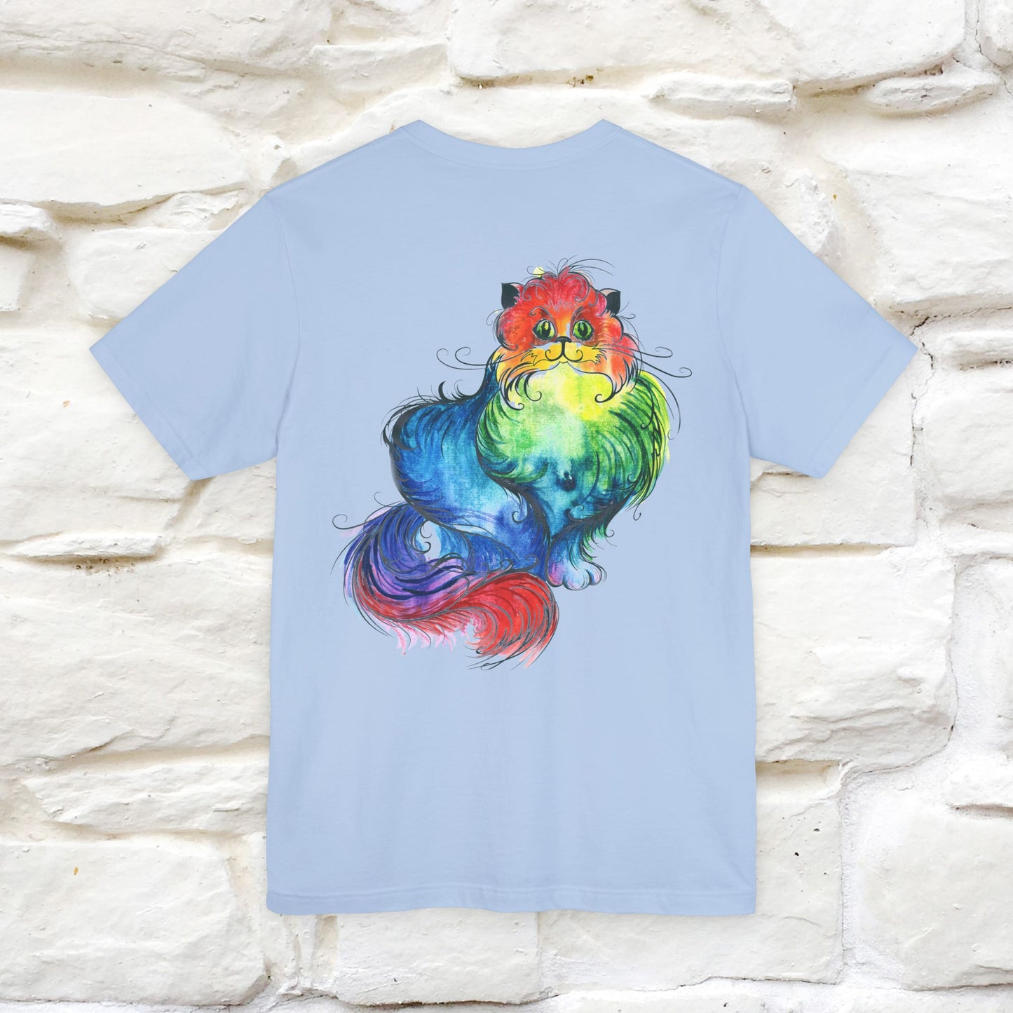 "Il Pittore'' Cat T-Shirt Front and Back Design | Nunu&Miao Studio