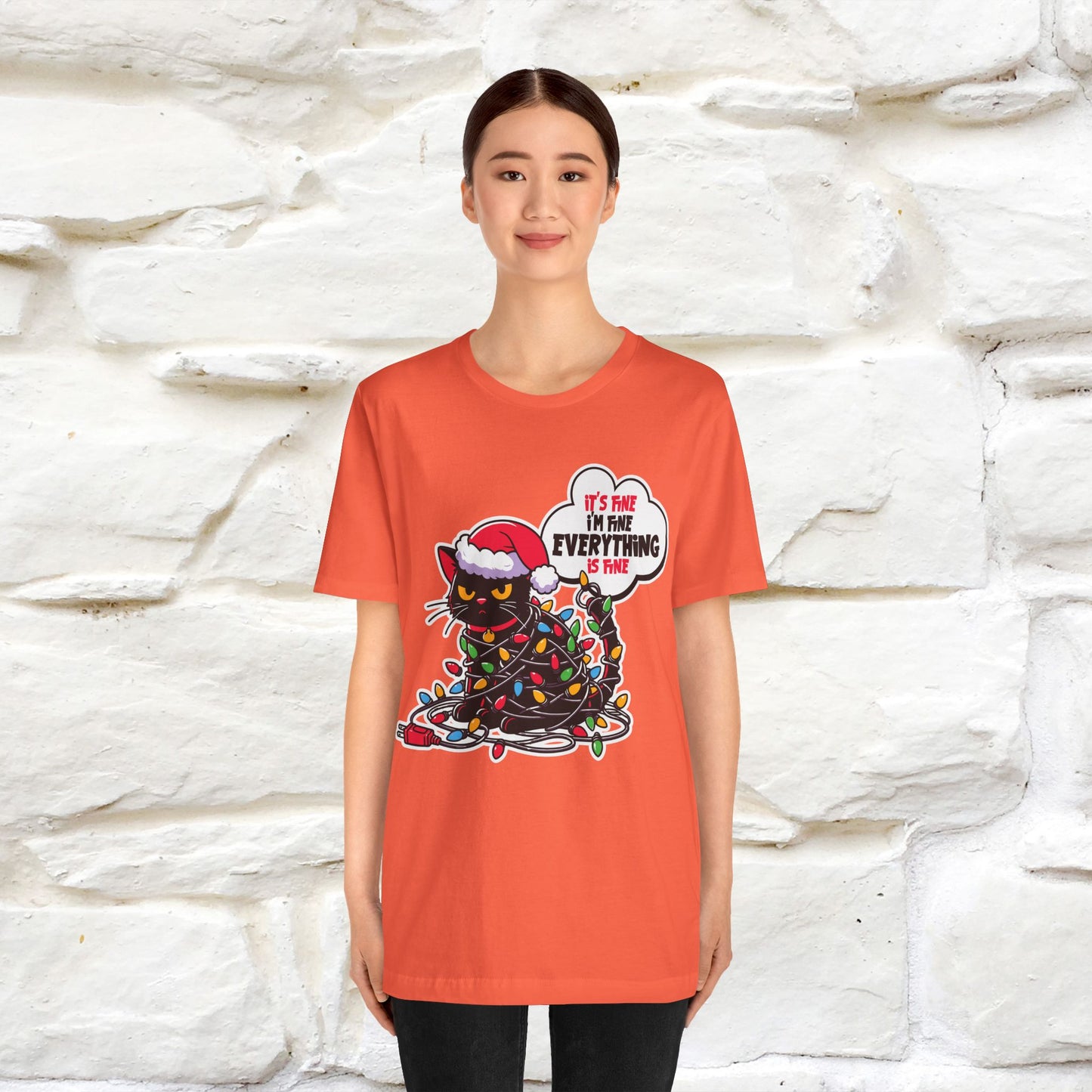 “Everything Is Fine..” | Cat T-Shirt | Nunu&Miao Studio