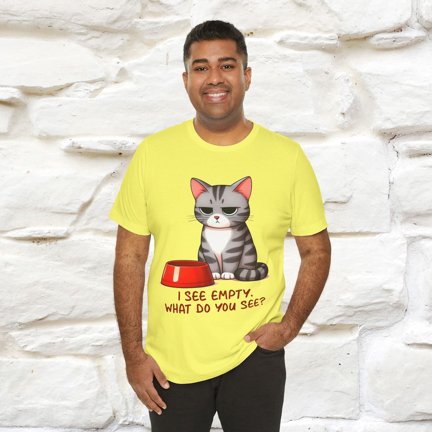 "I See Empty. What Do You See" | Cat T-Shirt | Nunu&Miao Studio