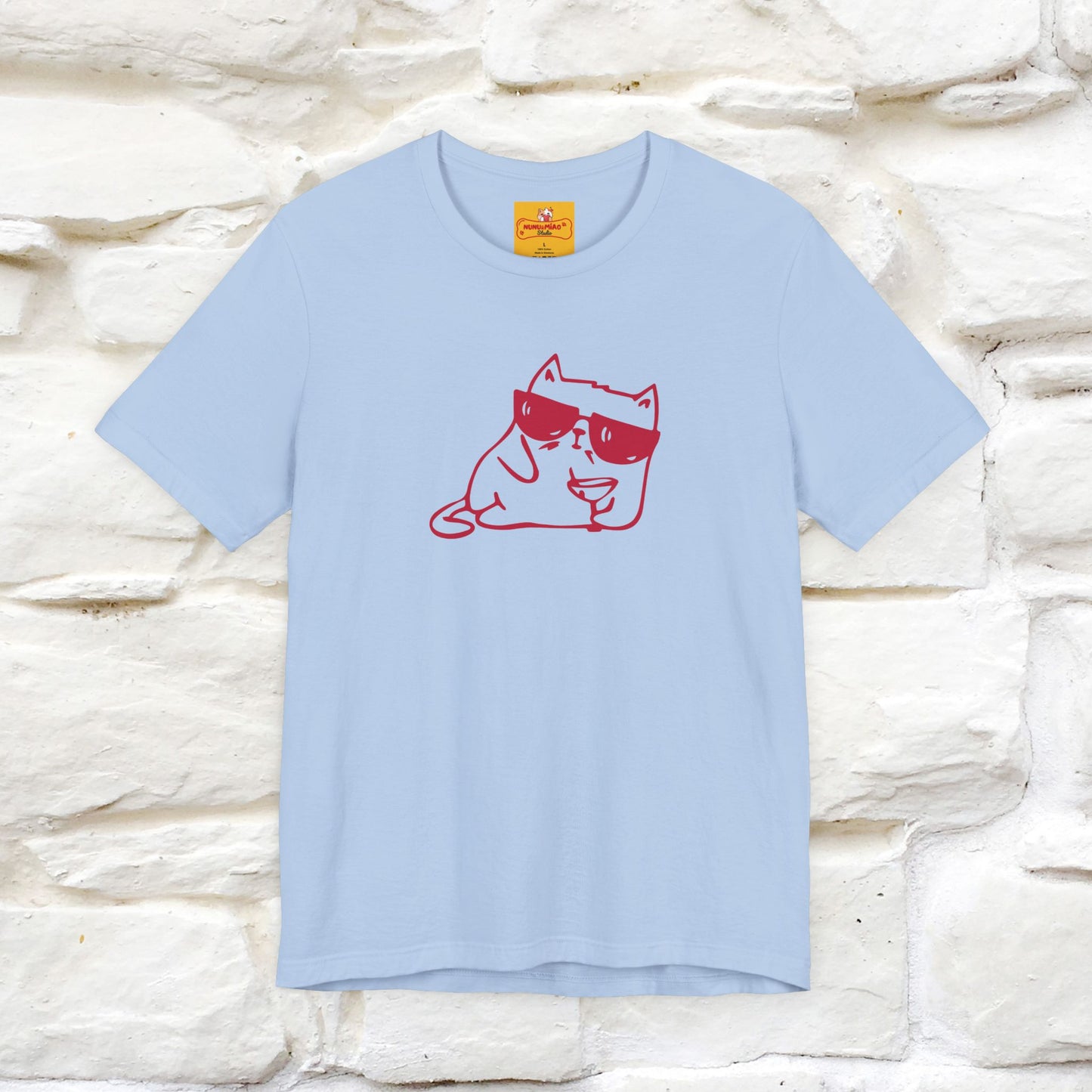 "I’m Happy, Which Often Looks Like Crazy" Cat T-Shirt| Front & Back Design | Nunu&Miao Studio