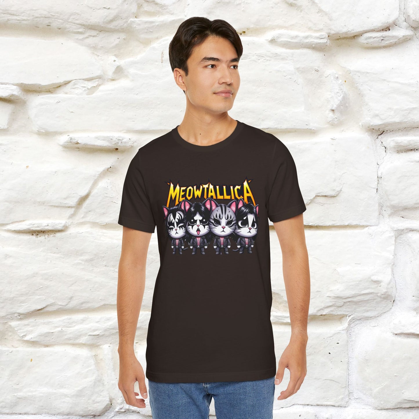 Meowtallica T-Shirt | Rock-Inspired Cat Tee| Nunu&Miao Studio - Nunu&Miao Studio