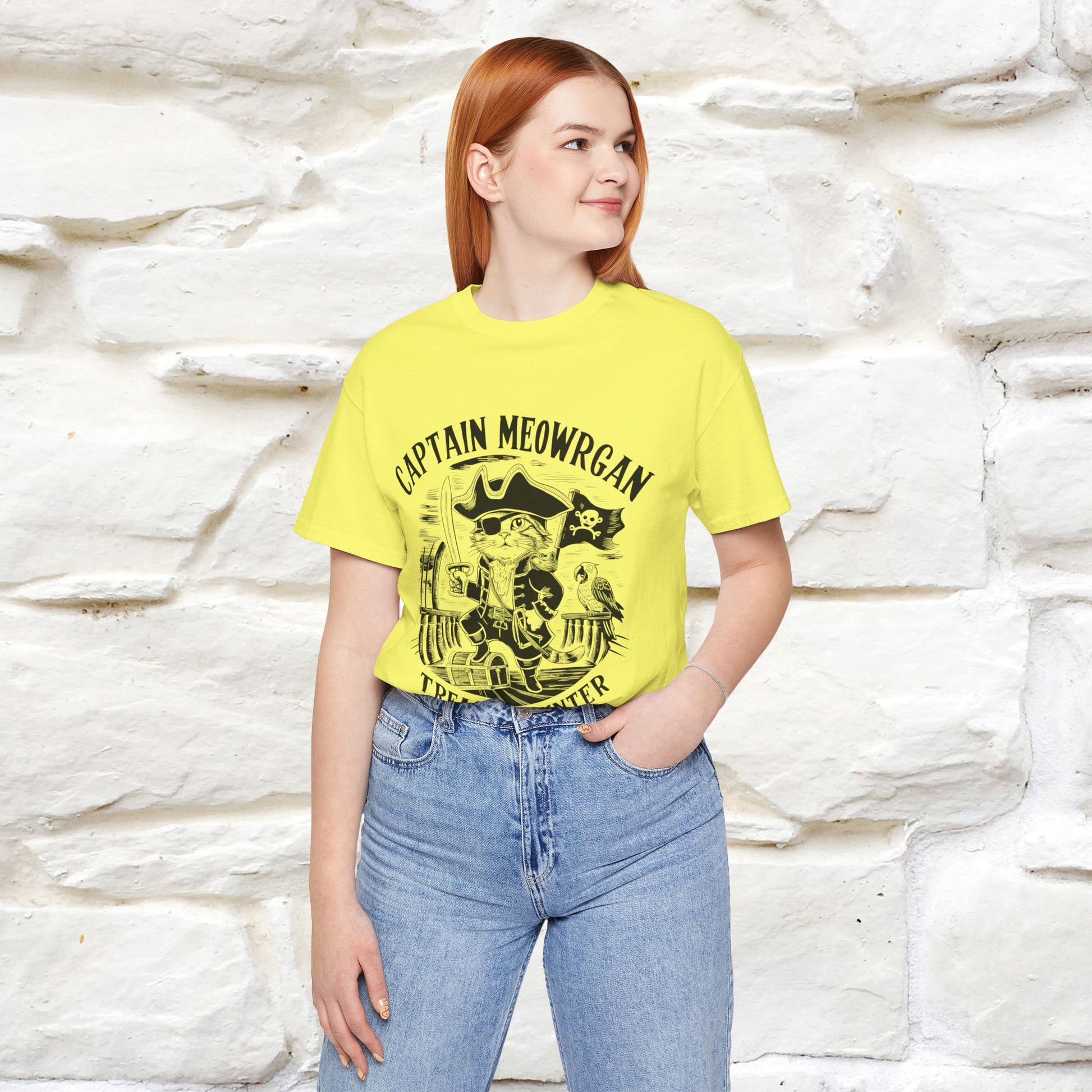 Captain Meowrgan Treasure Hunter |  |Cat T-Shirt | Nunu&Miao Studio - Nunu&Miao Studio