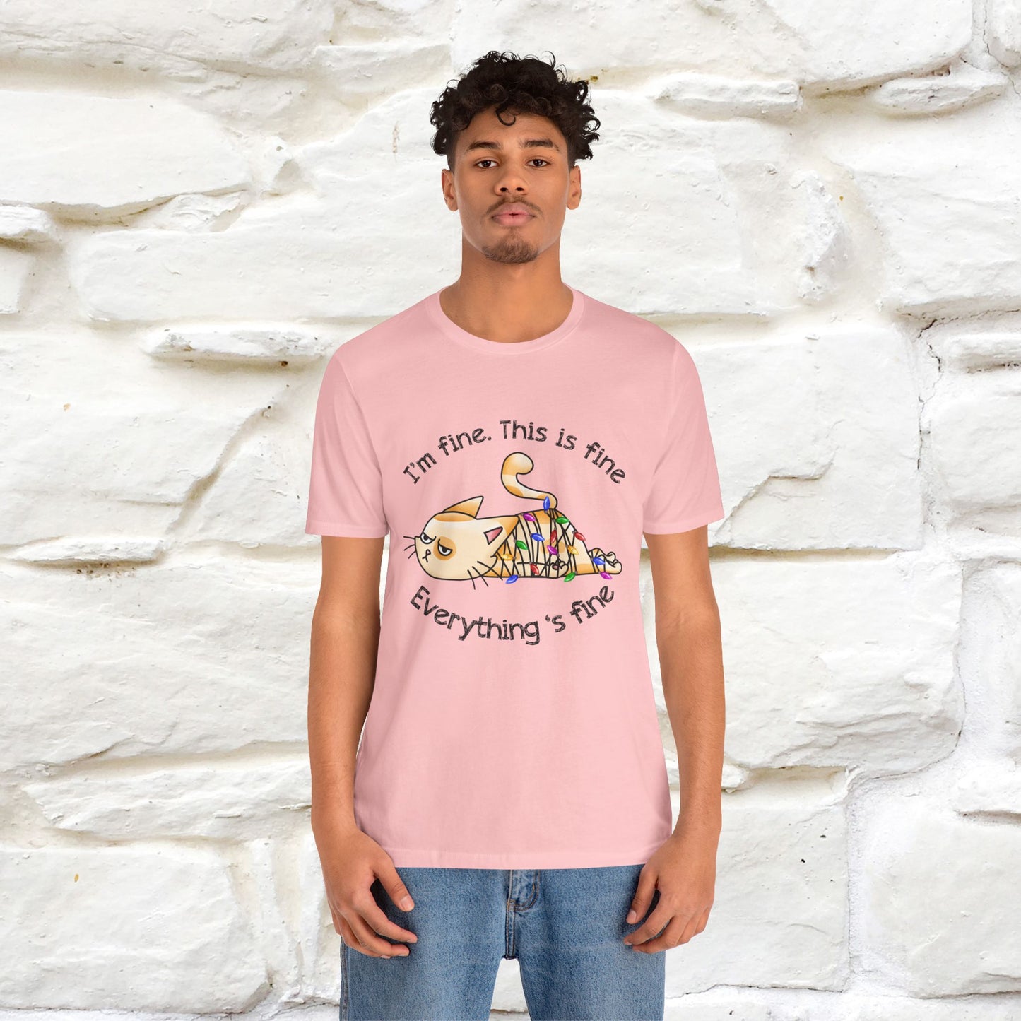 "This Is Fine" |Funny Cat T-Shirt | Nunu&Miao Studio