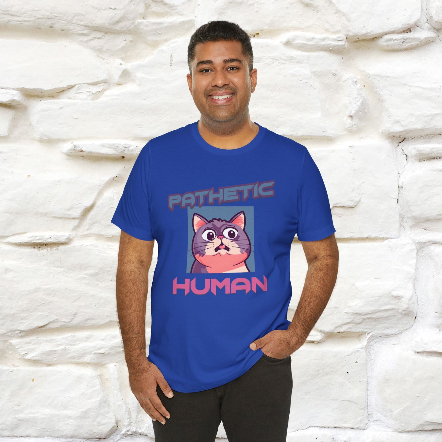 ''Pathetic Human'' | Funny Cat T-Shirt | Nunu&Miao Studio