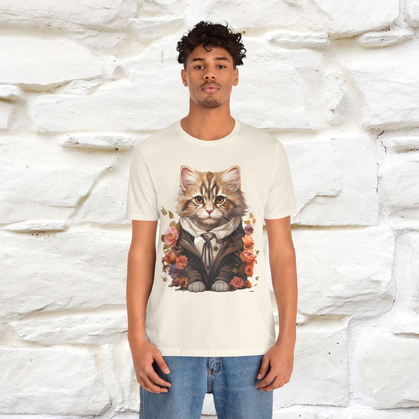 "Mr. Meow" Elegant Cat T-Shirt for Men & Women | 100% Cotton* - Nunu&Miao Studio