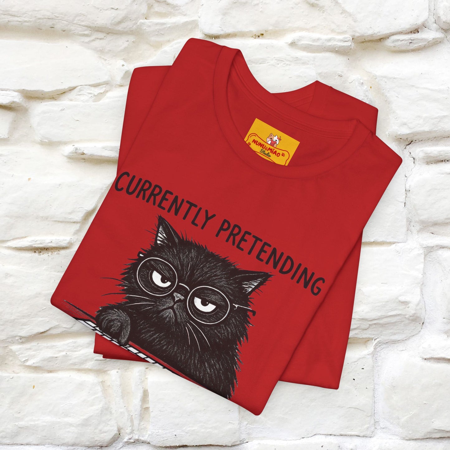 "Currently Pretending To Be Productive" |Cat T-Shirt | Nunu&Miao Studio