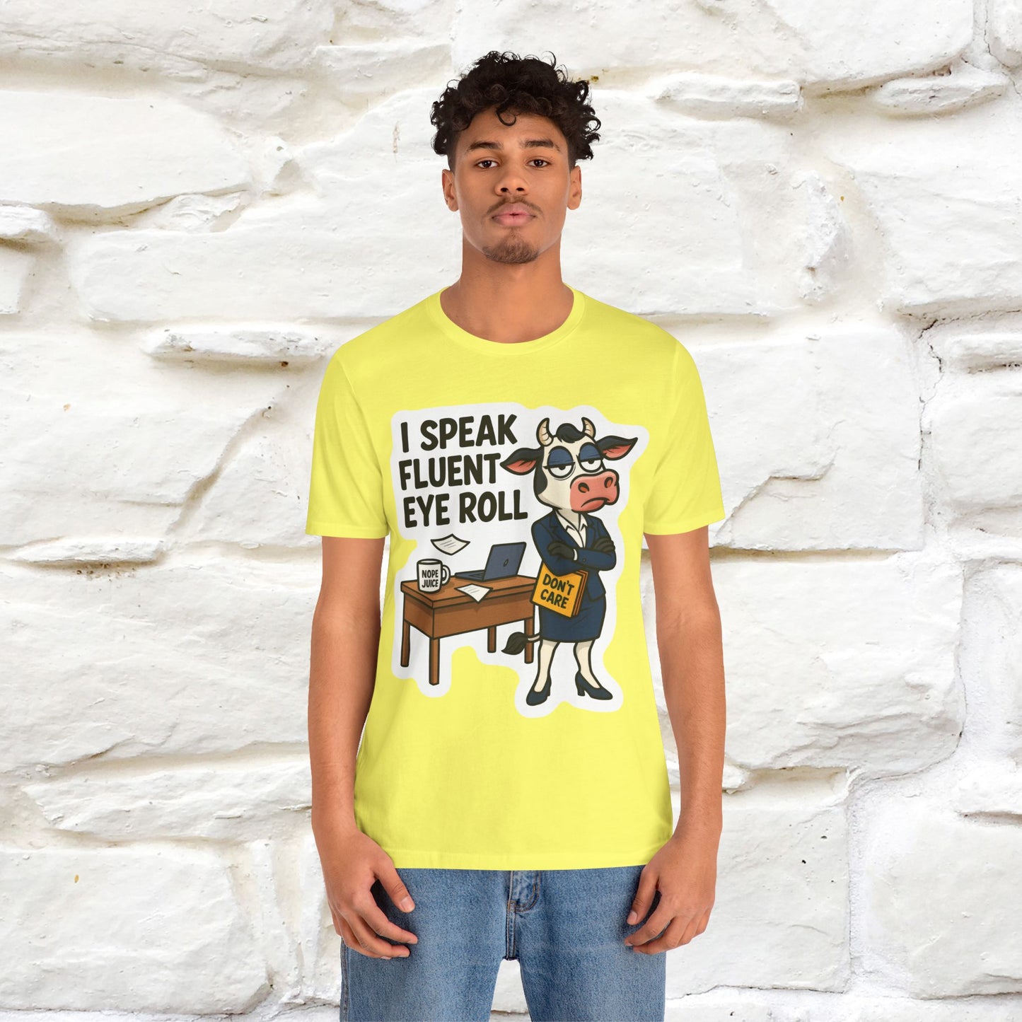 ''I Speak Fluent Eye Roll ''| Sarcastic Cat T-Shirt | Nunu&Miao Studio