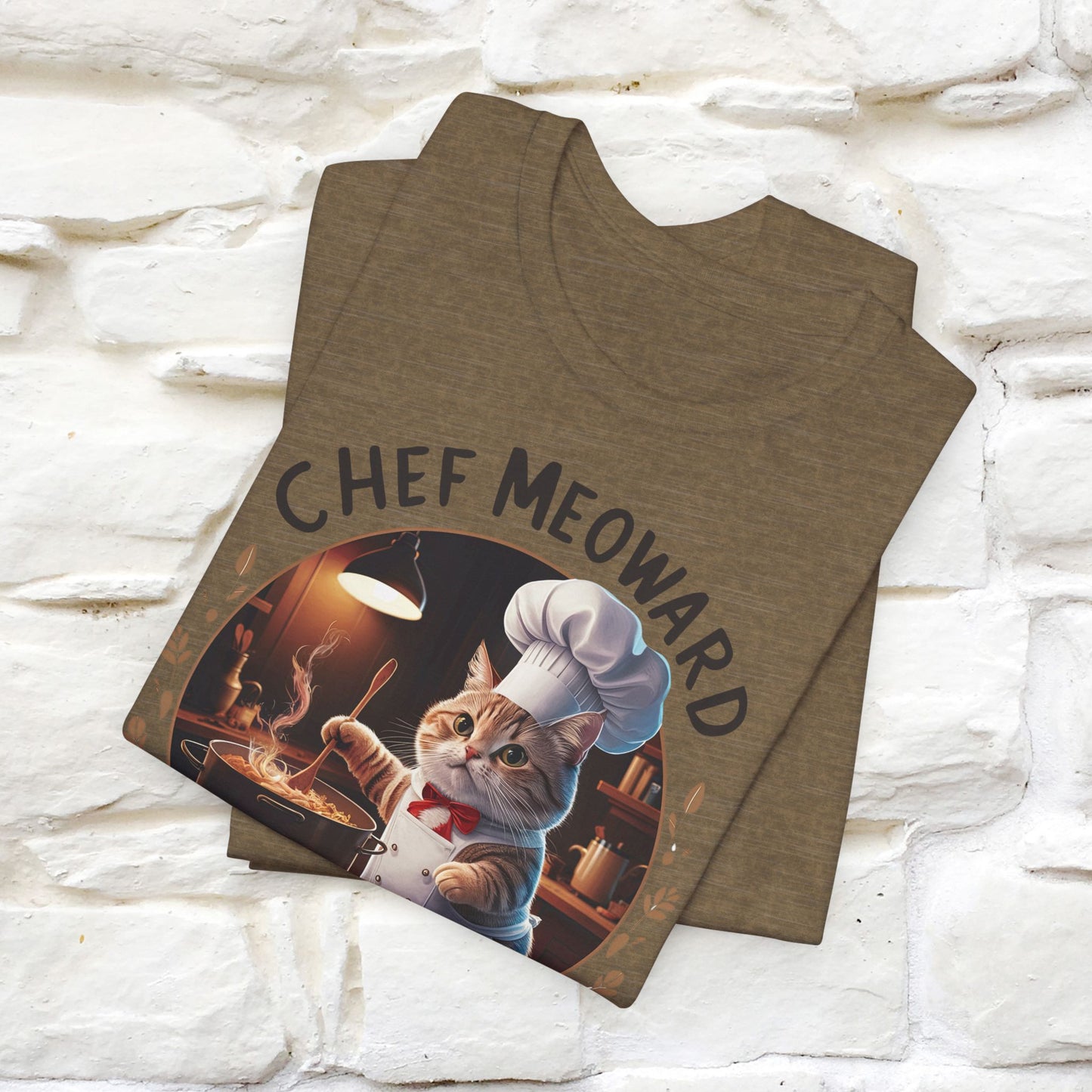 "Chef Meoward Gourmet Purrfection" Cat T-Shirt for Men & Women | 100% Cotton* - Nunu&Miao Studio