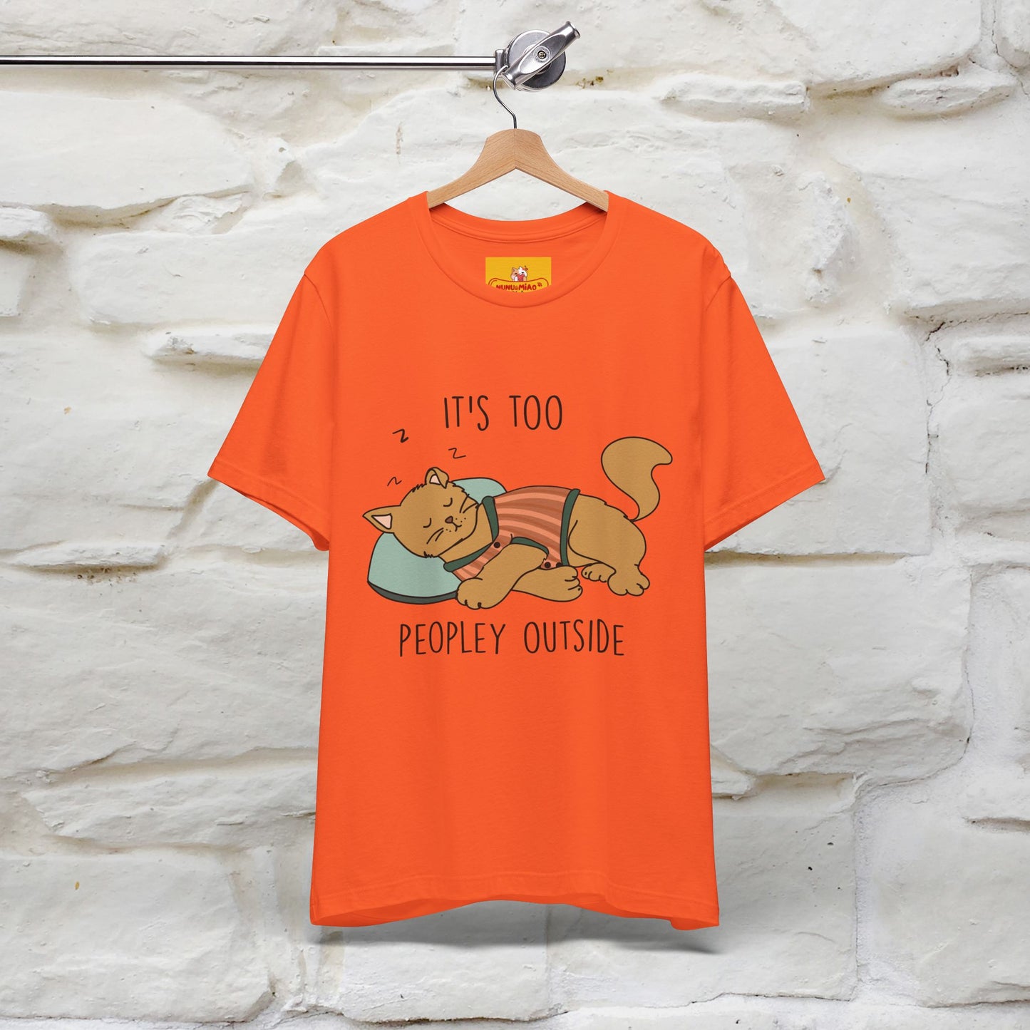 ''It’s Too Peopley Outside'' | Funny Cat T-Shirt | Nunu&Miao Studio