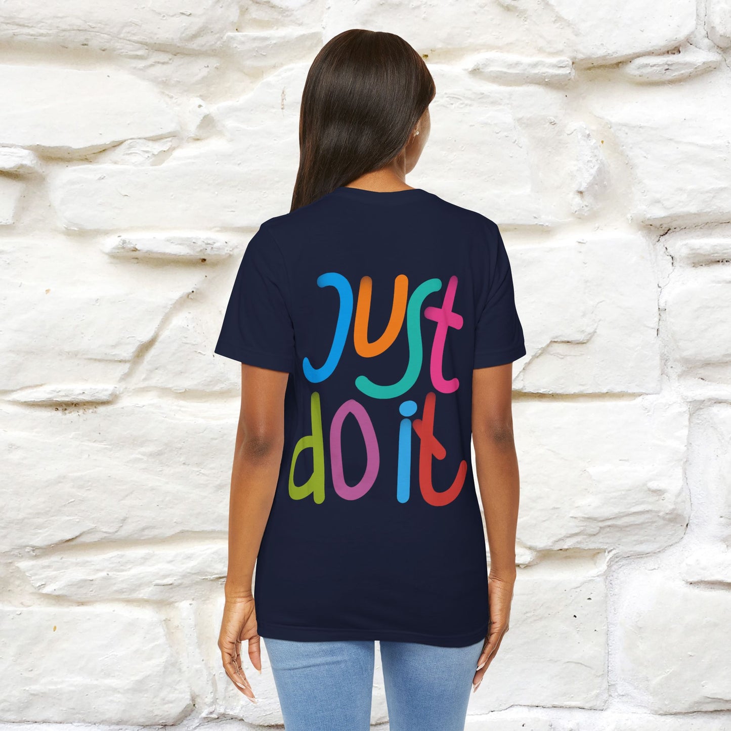 "Yes, Just Do It" Cat T-Shirt| Front & Back Design | Nunu&Miao Studio