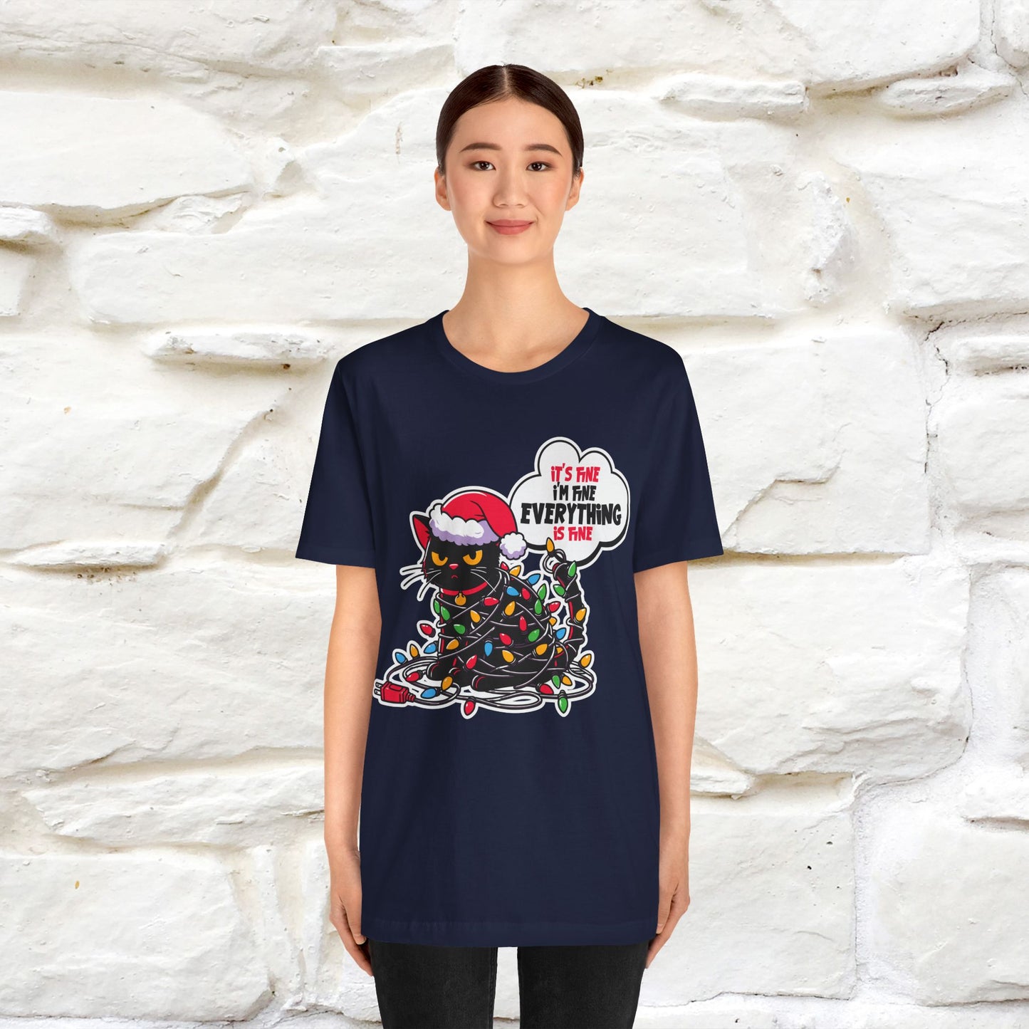 “Everything Is Fine..” | Cat T-Shirt | Nunu&Miao Studio