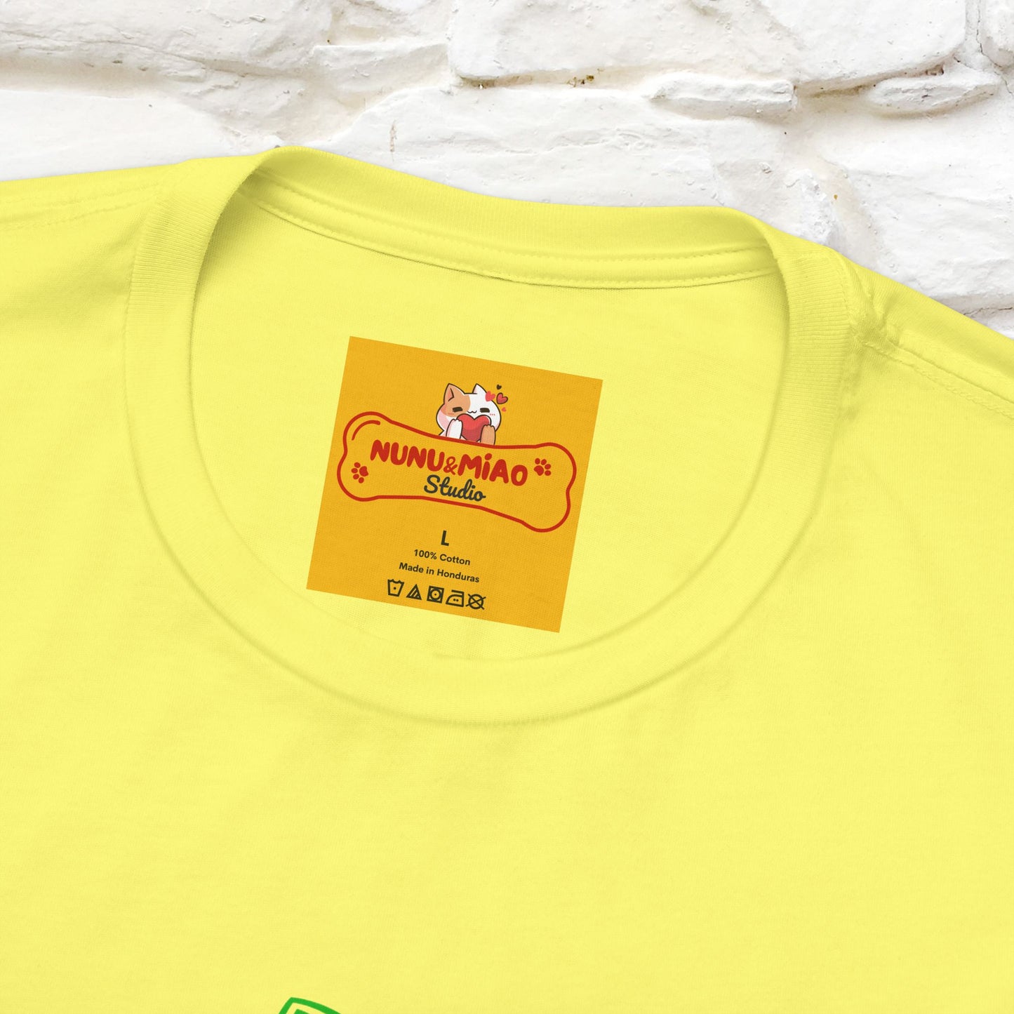 "Happiness Comes From Peace, Peace Comes From Indifference" Cat T-Shirt| Front & Back Design | Nunu&Miao Studio