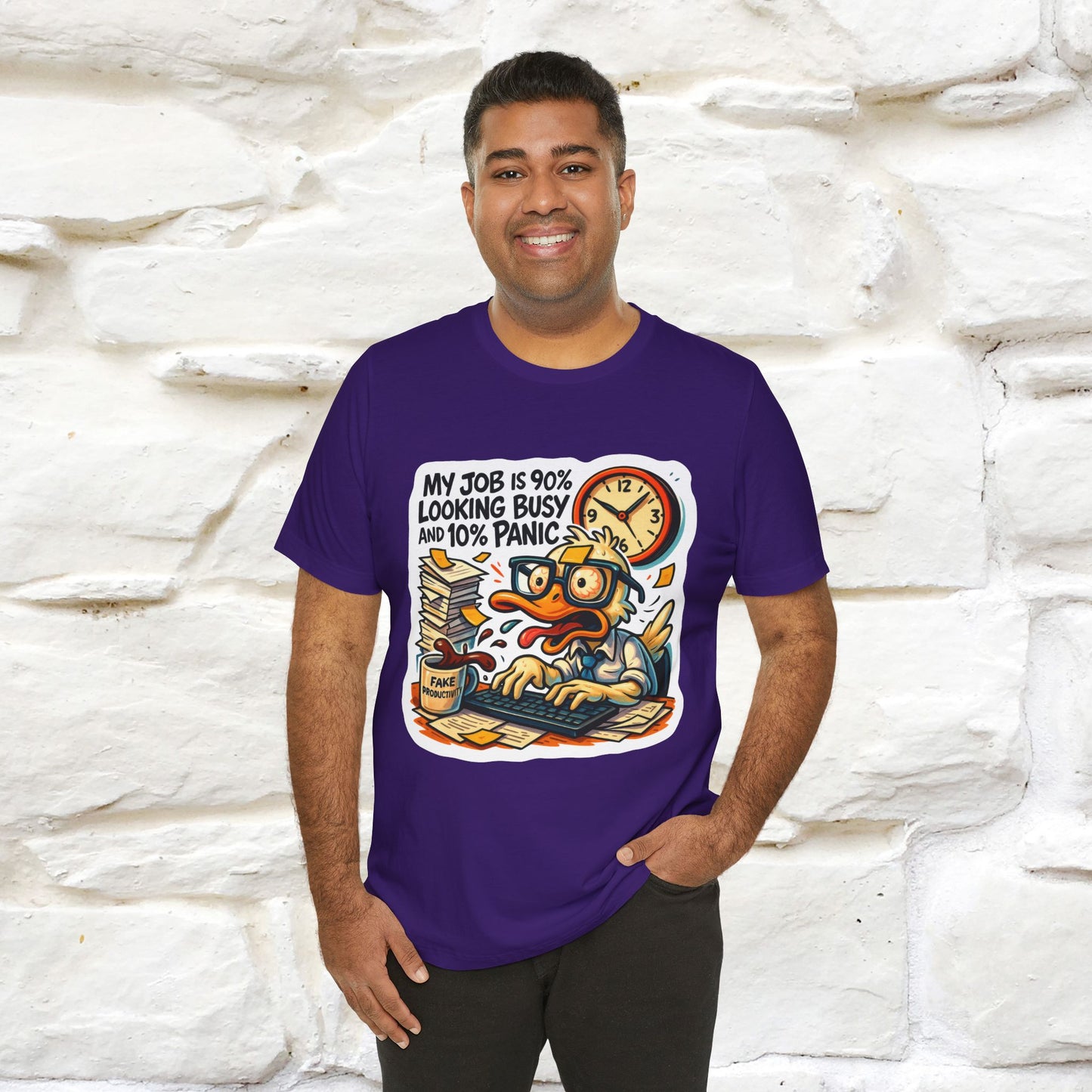 '' My Job is 90% Looking Busy ... | Sarcastic T-Shirt | Nunu&Miao Studio
