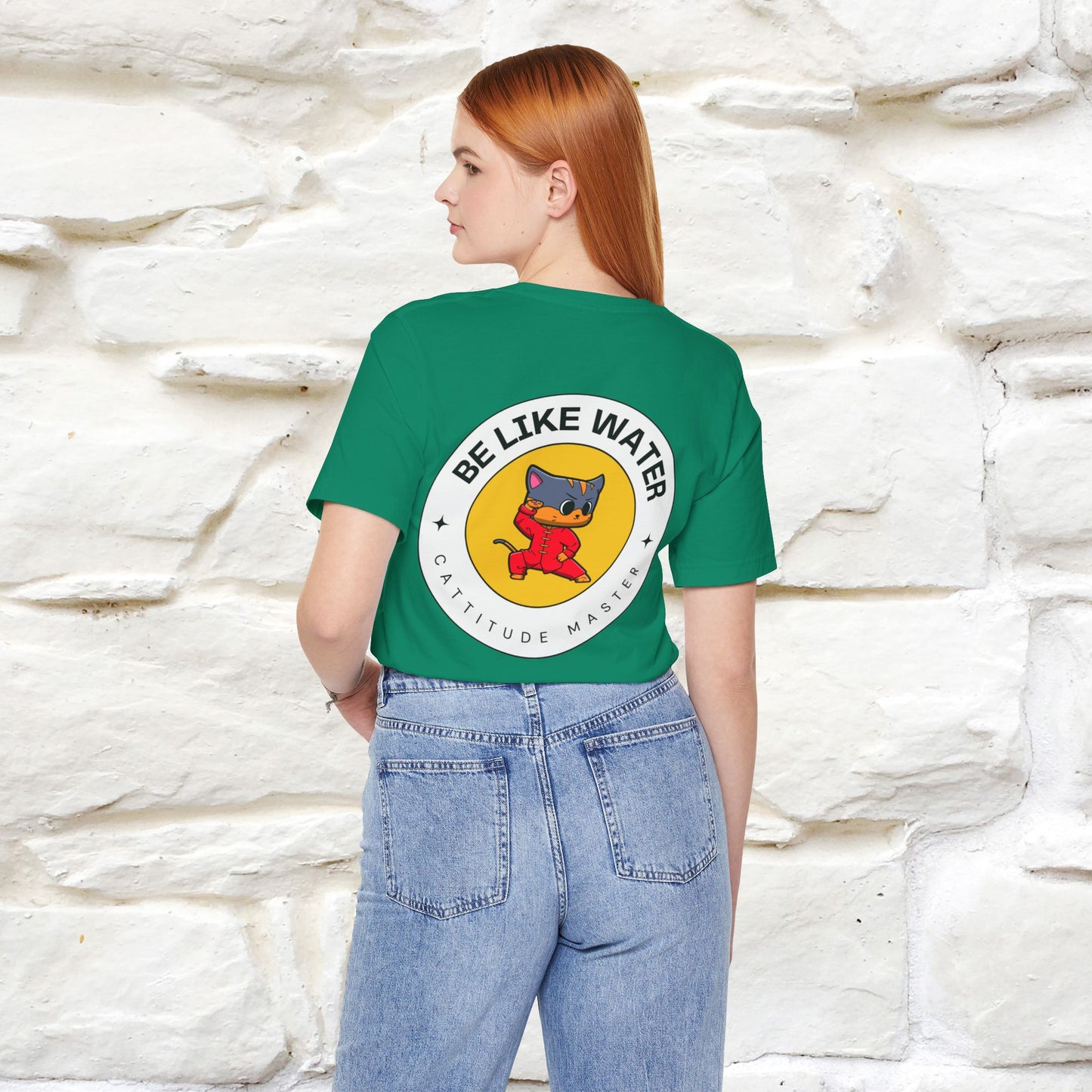 "Be Like Water: Cattitude Master | Cat T-Shirt |Nunu&Miao Studio