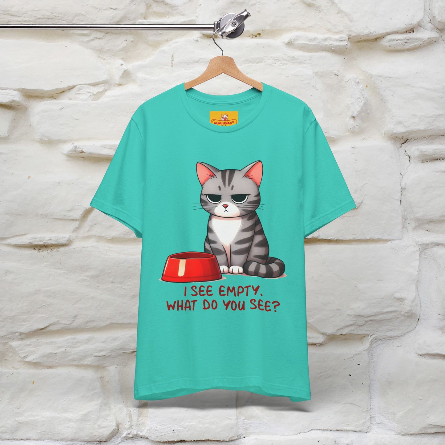"I See Empty. What Do You See" | Cat T-Shirt | Nunu&Miao Studio