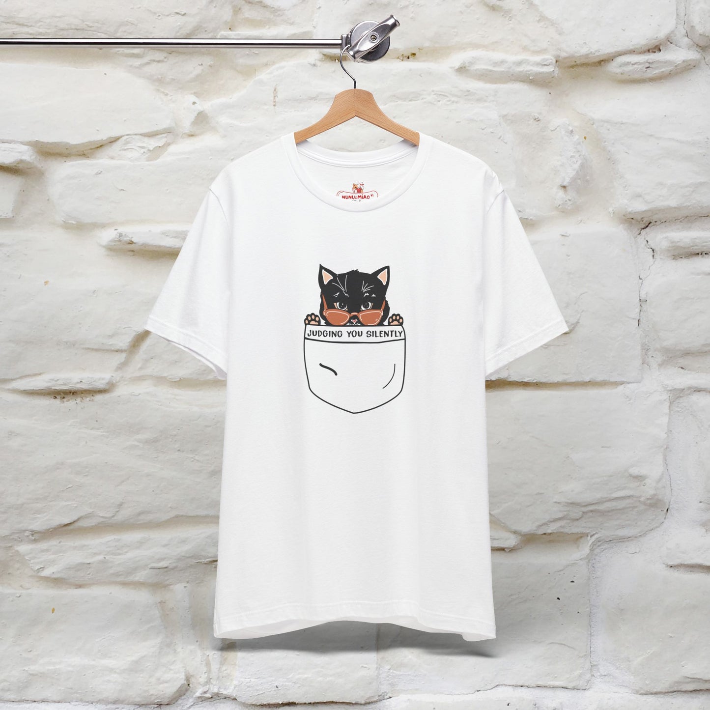 Judging You Silently Cat T-Shirt for Men | 100% Cotton* Funny & Sassy Tee - Nunu&Miao Studio