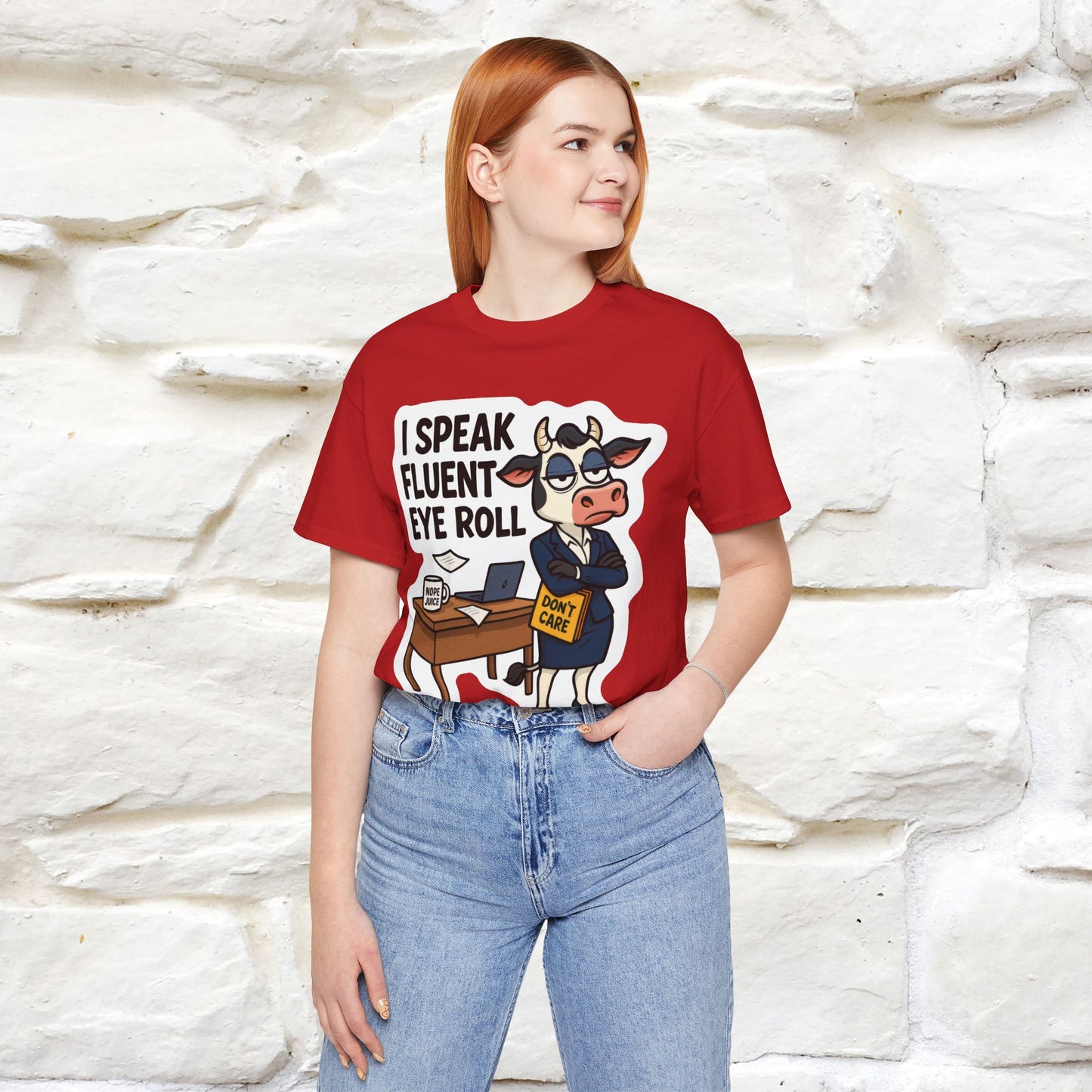 ''I Speak Fluent Eye Roll ''| Sarcastic Cat T-Shirt | Nunu&Miao Studio