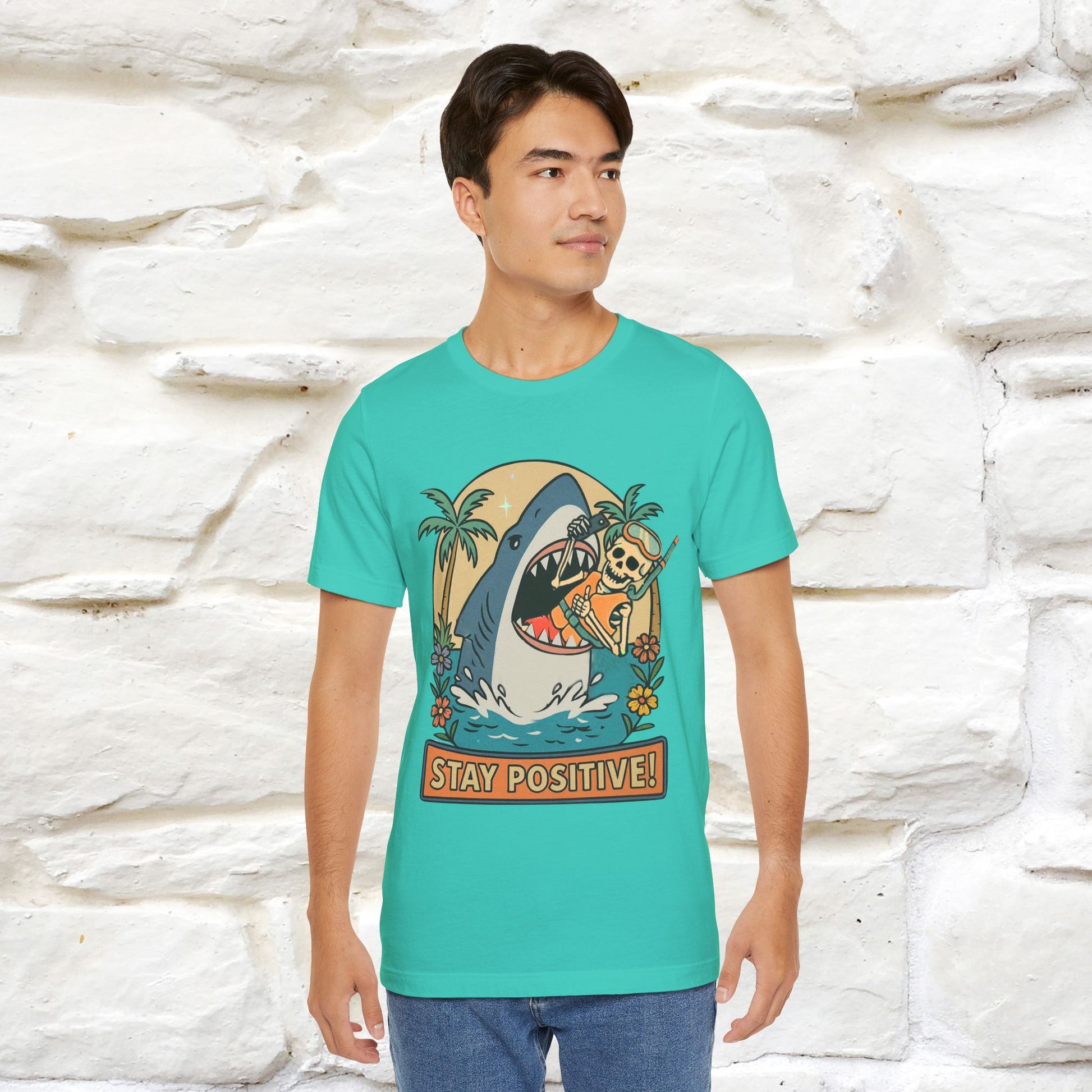 "Stay Positive" Funny T-shirt |Nunu&Miao Studio - Nunu&Miao Studio