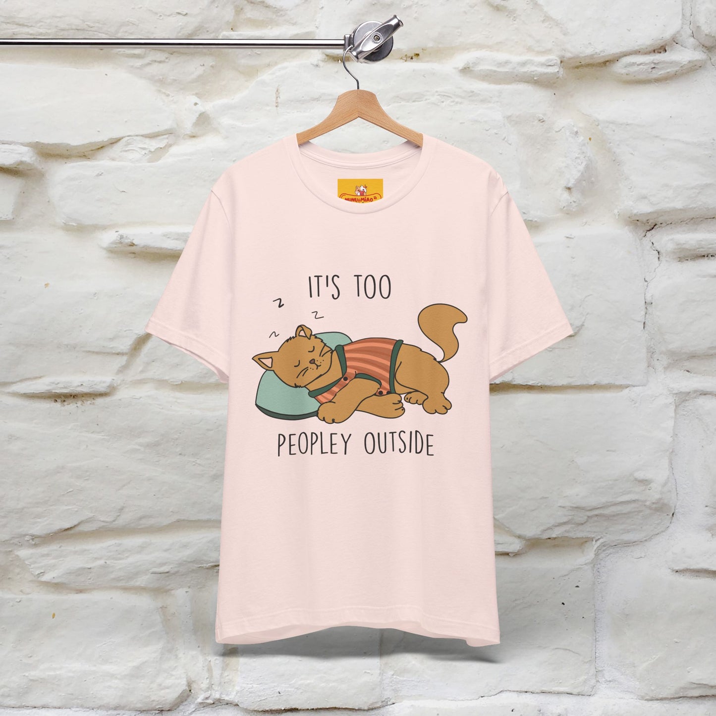 ''It’s Too Peopley Outside'' | Funny Cat T-Shirt | Nunu&Miao Studio