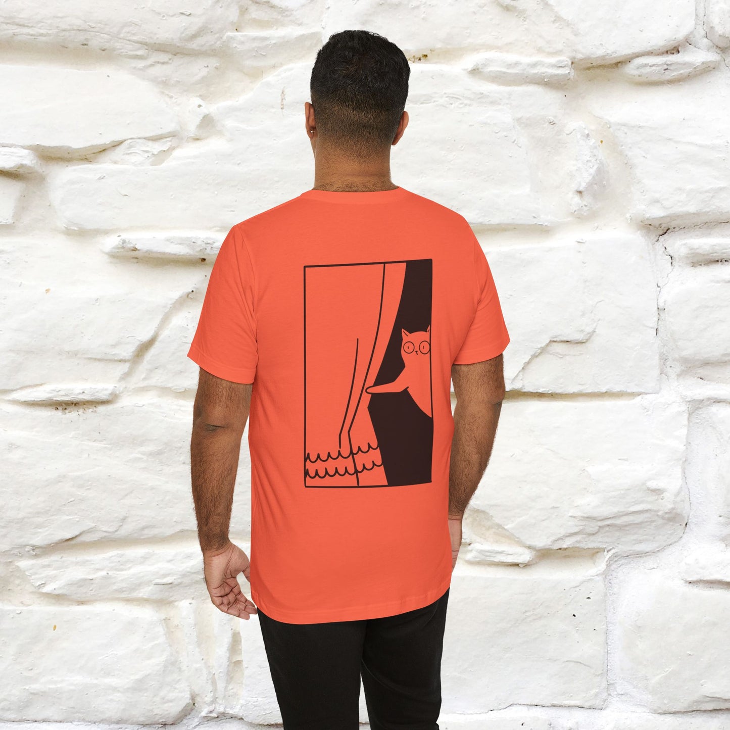 “Don’t trust atoms… they make up everything.” | Cat T-Shirt | Front & Back Design | Nunu&Miao Studio
