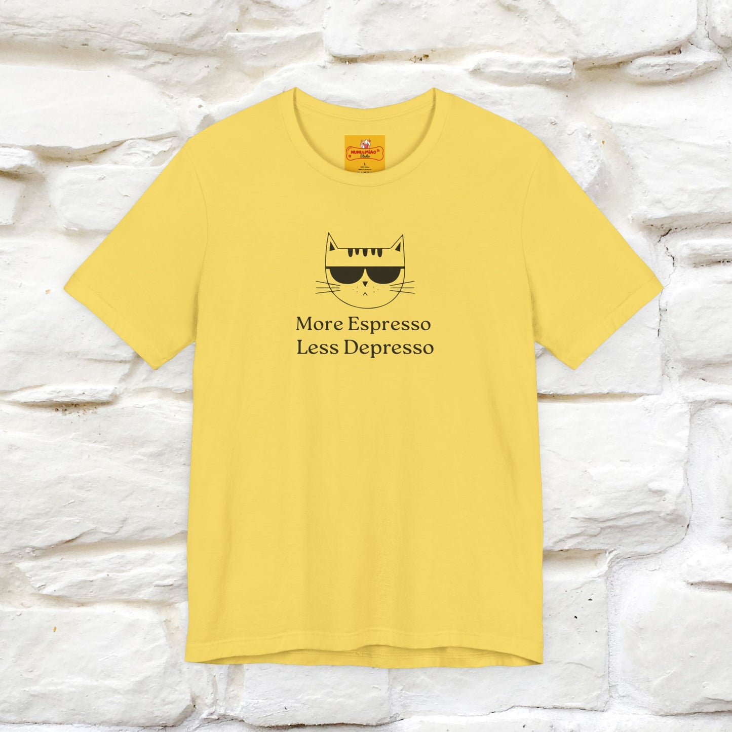 "More Espresso Less Depresso" |Cat T-Shirt | Nunu&Miao Studio