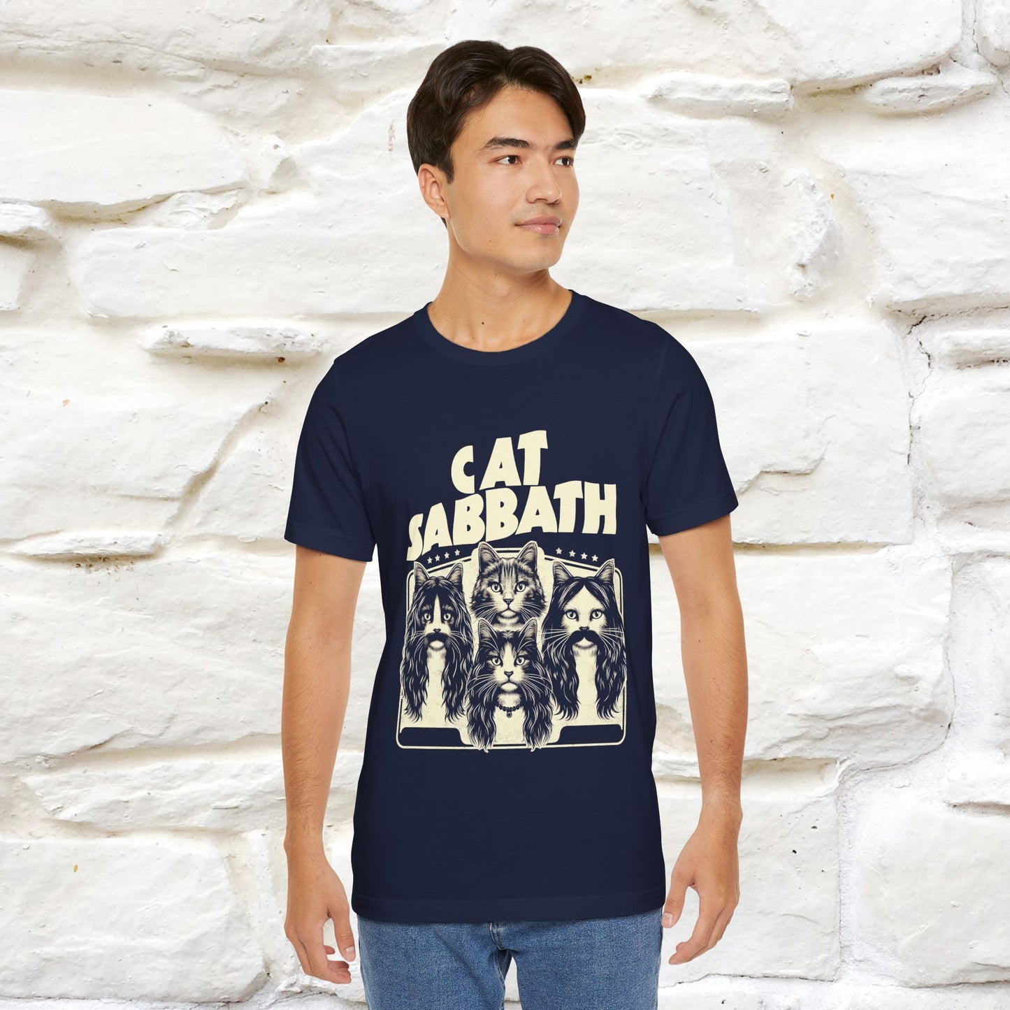 "Cat Sabbath" Cat T-shirt for Men & Women | 100% Cotton*| Feline-Inspired Tee