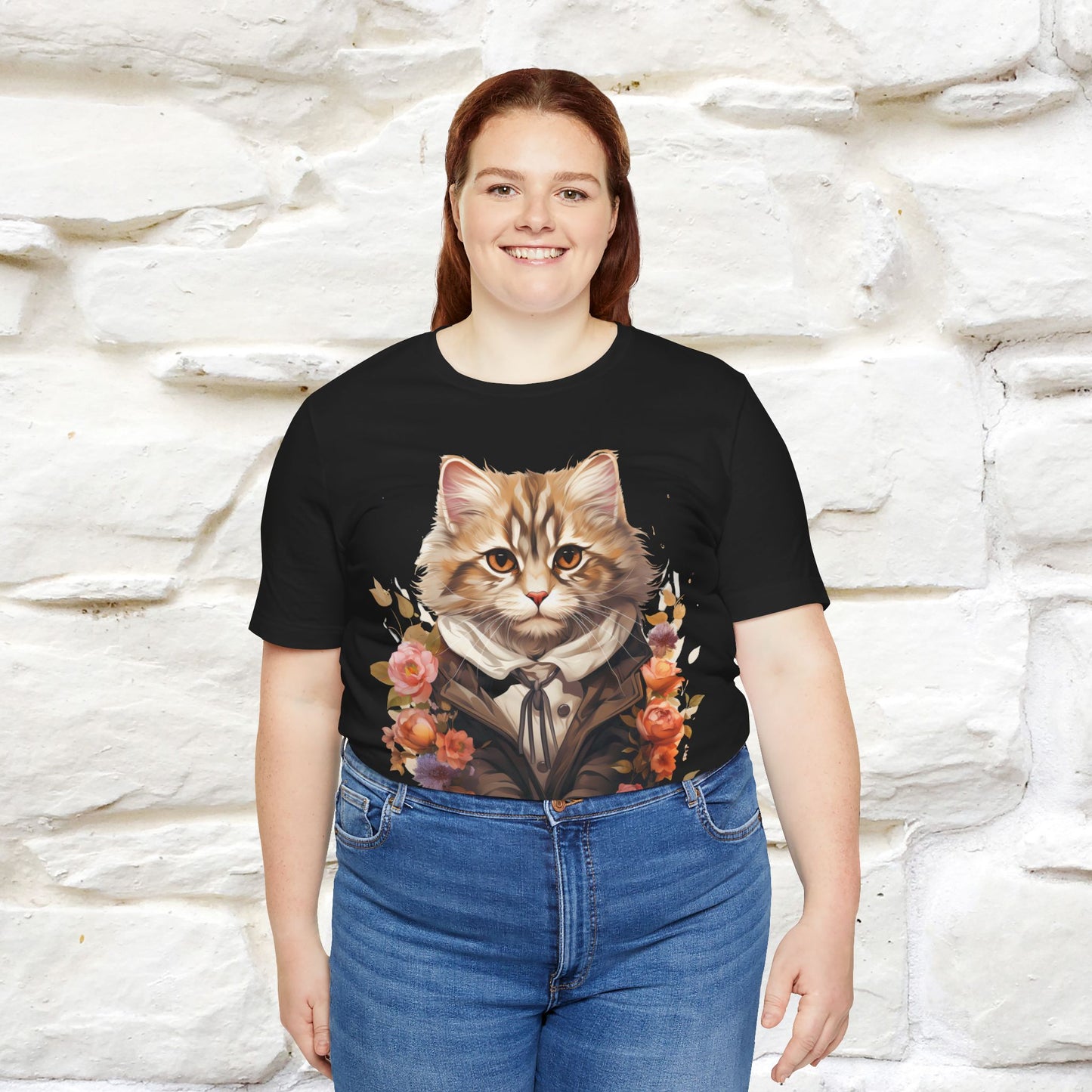 "Mr. Meow" Elegant Cat T-Shirt for Men & Women | 100% Cotton* - Nunu&Miao Studio
