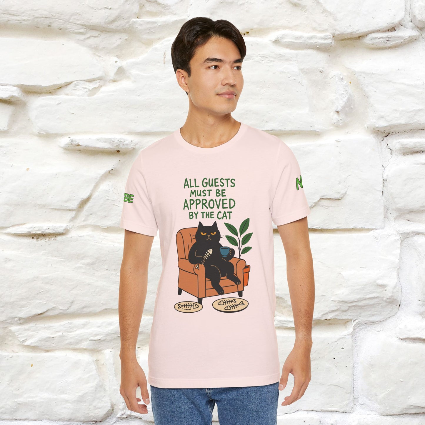 "All Guest Must Be Approved By The Cat - NO,MAYBE" Cat T-shirt |Nunu&Miao Studio - Nunu&Miao Studio