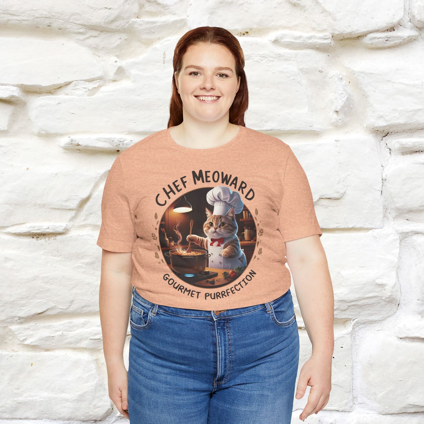 "Chef Meoward Gourmet Purrfection" Cat T-Shirt for Men & Women | 100% Cotton* - Nunu&Miao Studio