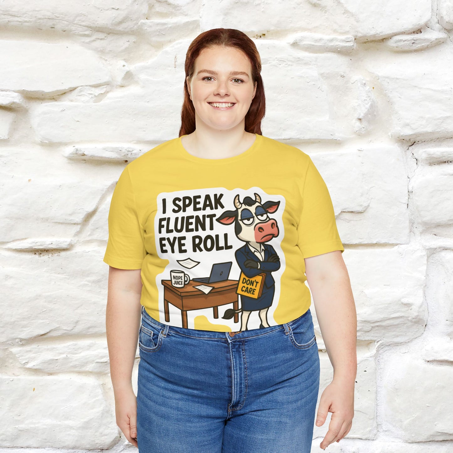 ''I Speak Fluent Eye Roll ''| Sarcastic Cat T-Shirt | Nunu&Miao Studio
