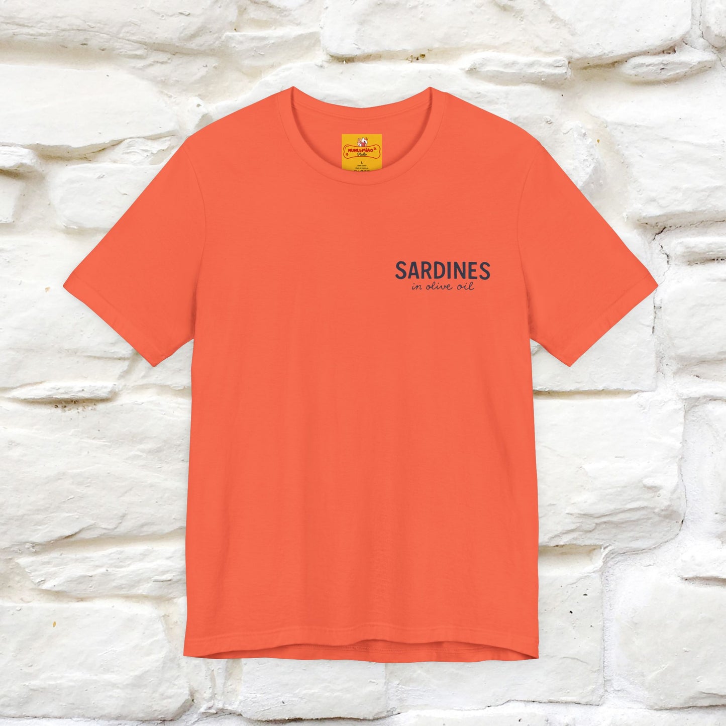 "Sardines In Olive Oil" Cute T-shirt | Front & Back Design|Nunu&Miao Studio
