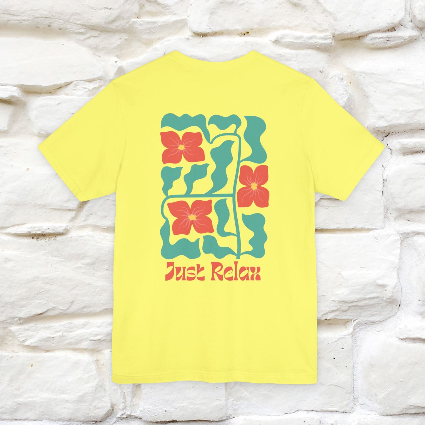 "Just Relax'' Cat T-Shirt Front and Back Design | Nunu&Miao Studio