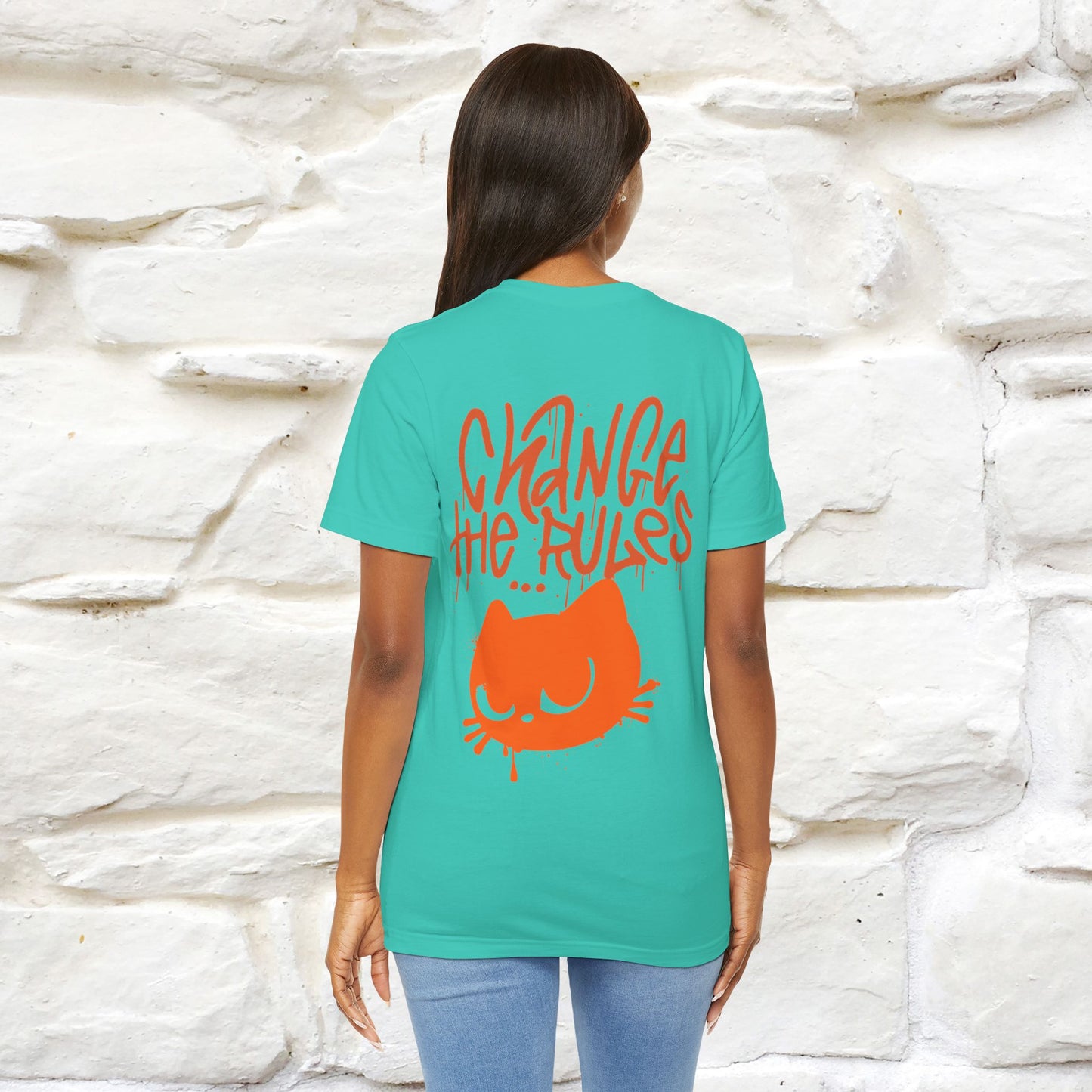 ''Change The Rules'' - Cat T-shirt -Nunu&Miao Studio