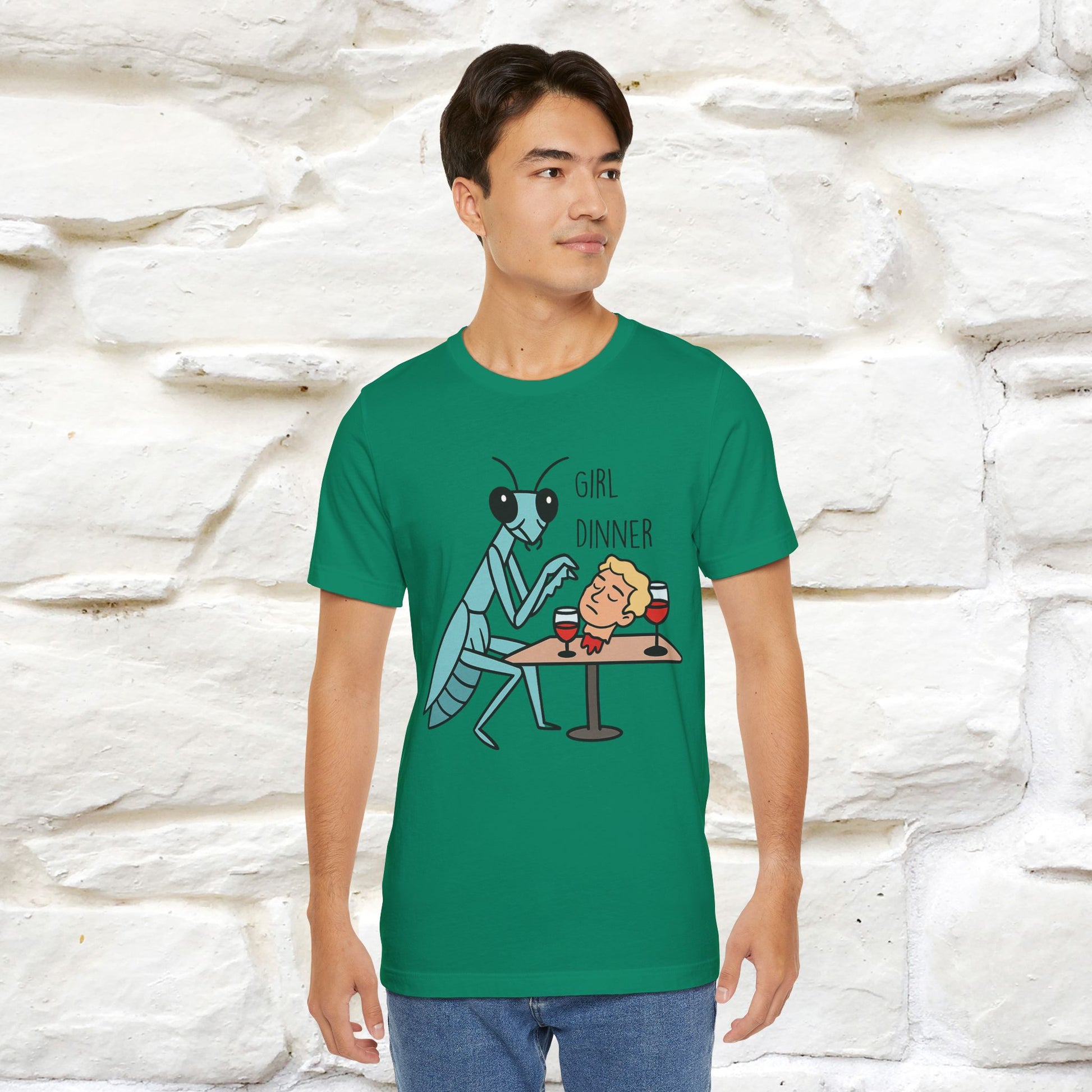 "Girl Dinner" Funny T-shirt |Nunu&Miao Studio - Nunu&Miao Studio