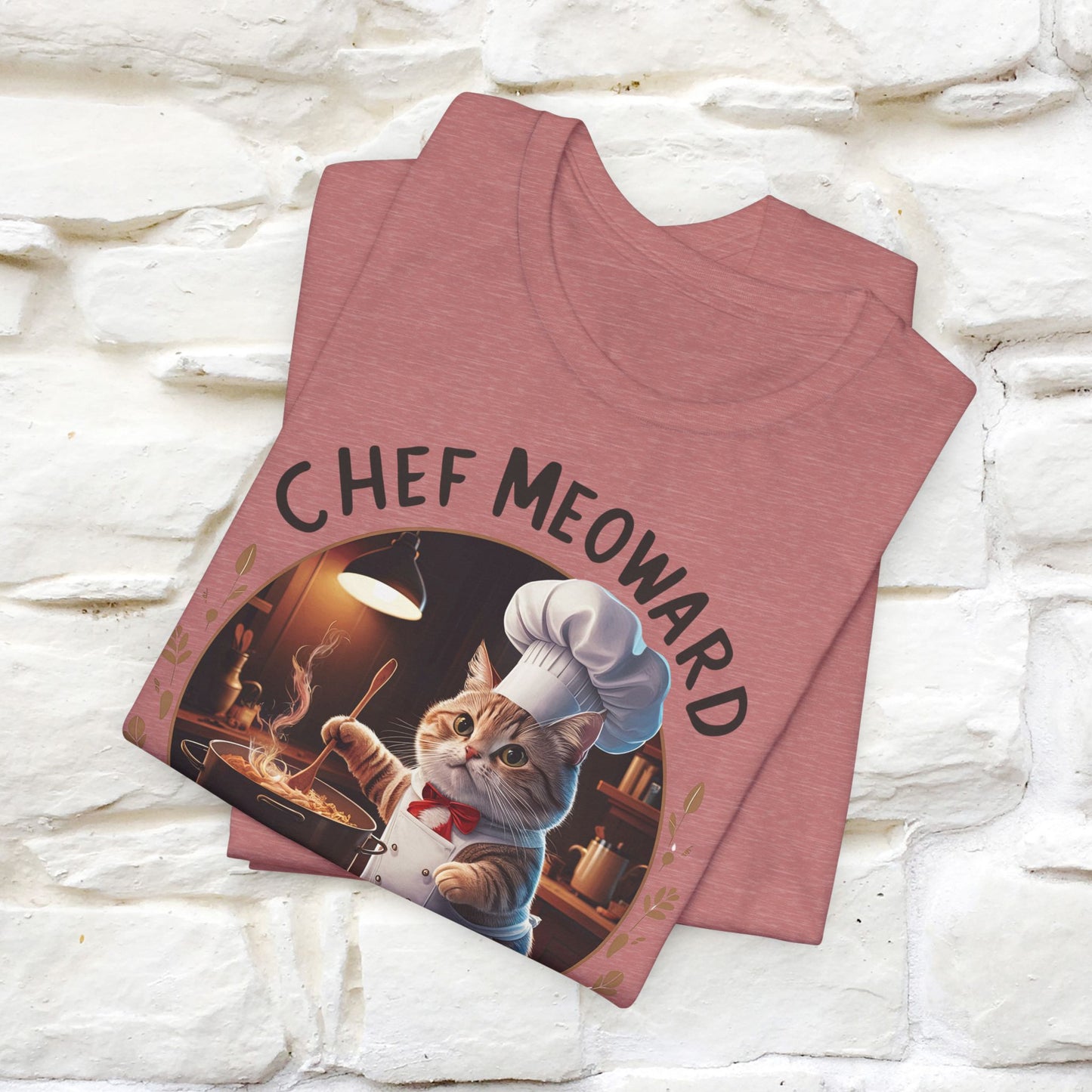 "Chef Meoward Gourmet Purrfection" Cat T-Shirt for Men & Women | 100% Cotton* - Nunu&Miao Studio