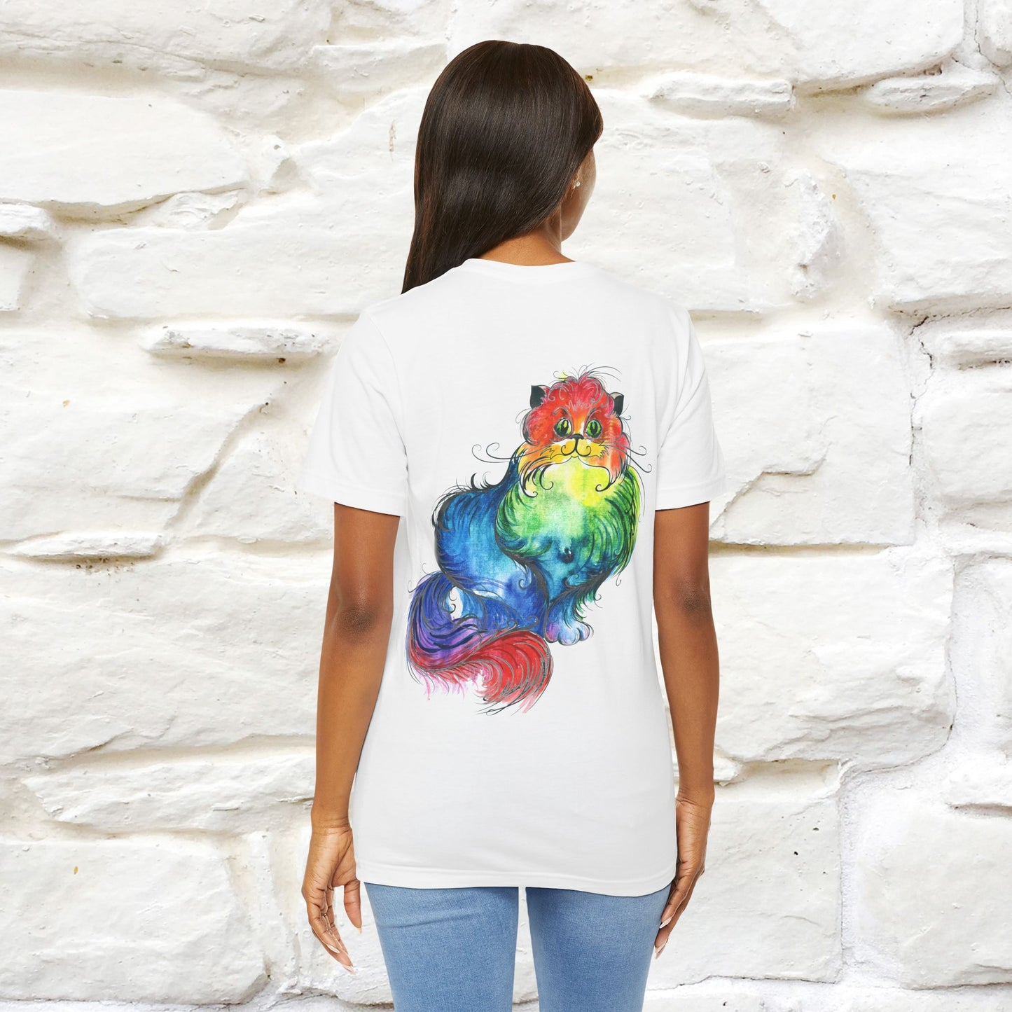 "Il Pittore'' Cat T-Shirt Front and Back Design | Nunu&Miao Studio