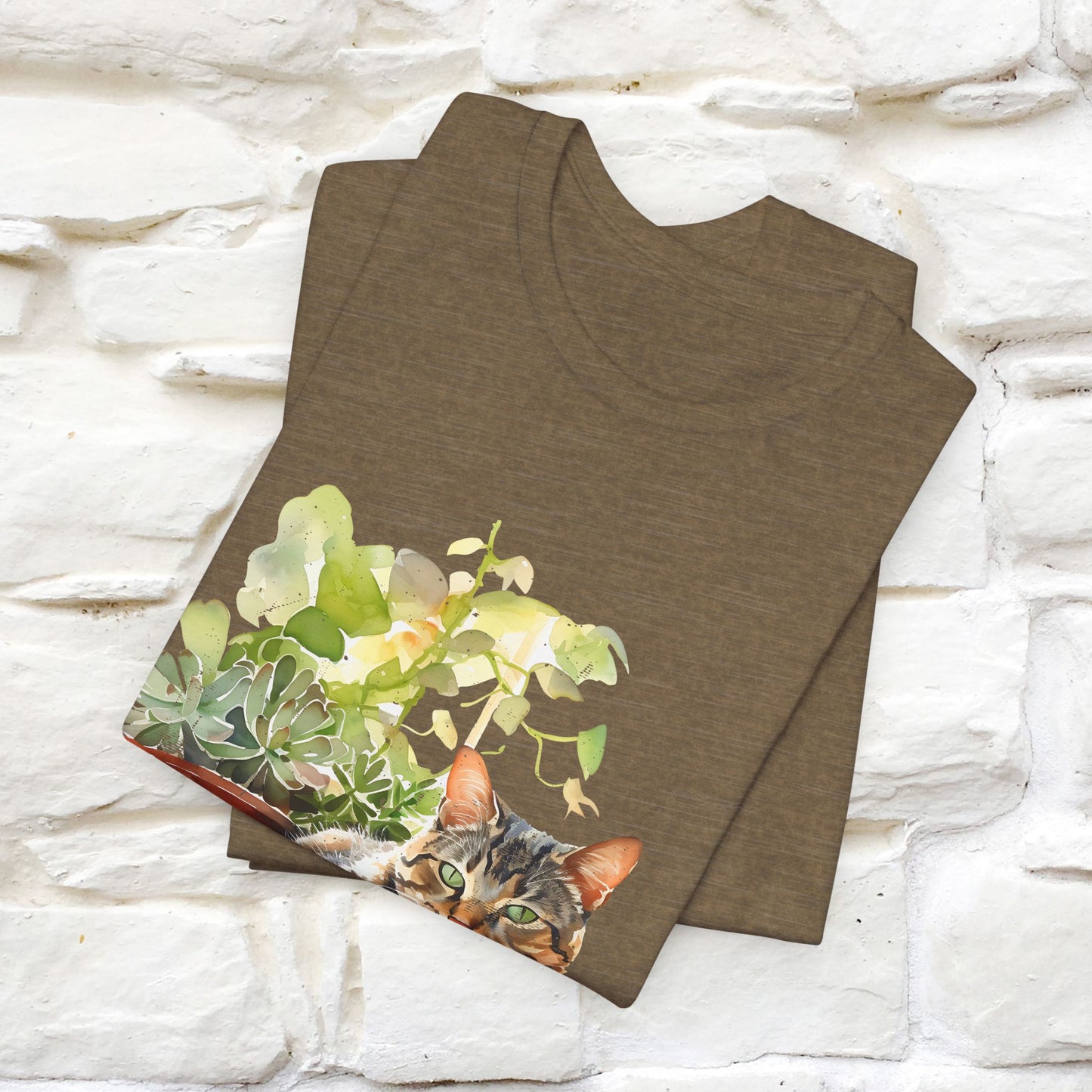 "Feline Bibliophile" T-Shirt for Men & Women | 100% Cotton* - Nunu&Miao Studio