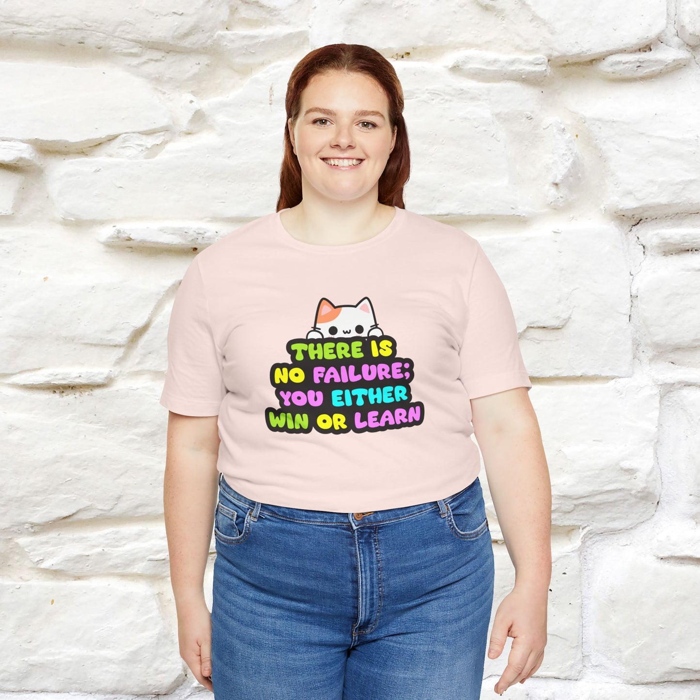 "There Is No Failure: You Either Win Or Learn" T-Shirt | Nunu&Miao Studio - Nunu&Miao Studio