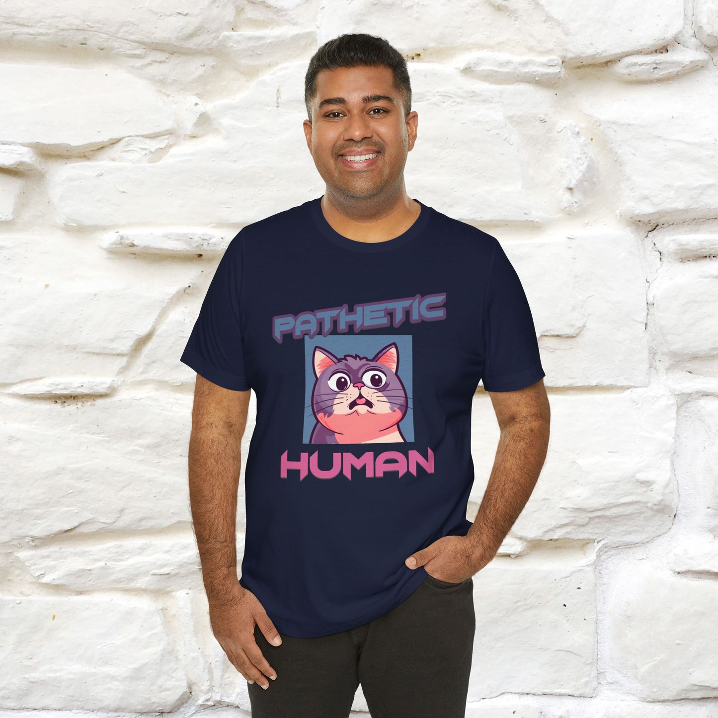 ''Pathetic Human'' | Funny Cat T-Shirt | Nunu&Miao Studio