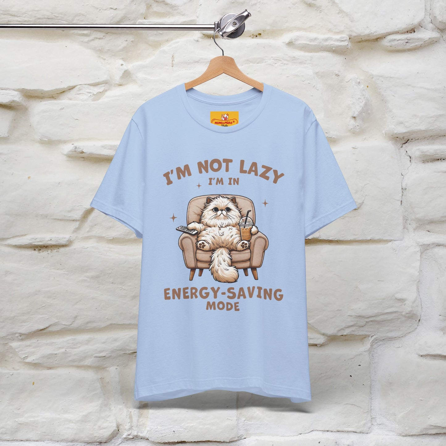 "I'm Not Lazy I'm In Energy-Saving Mode " Cat T-shirt |Nunu&Miao Studio
